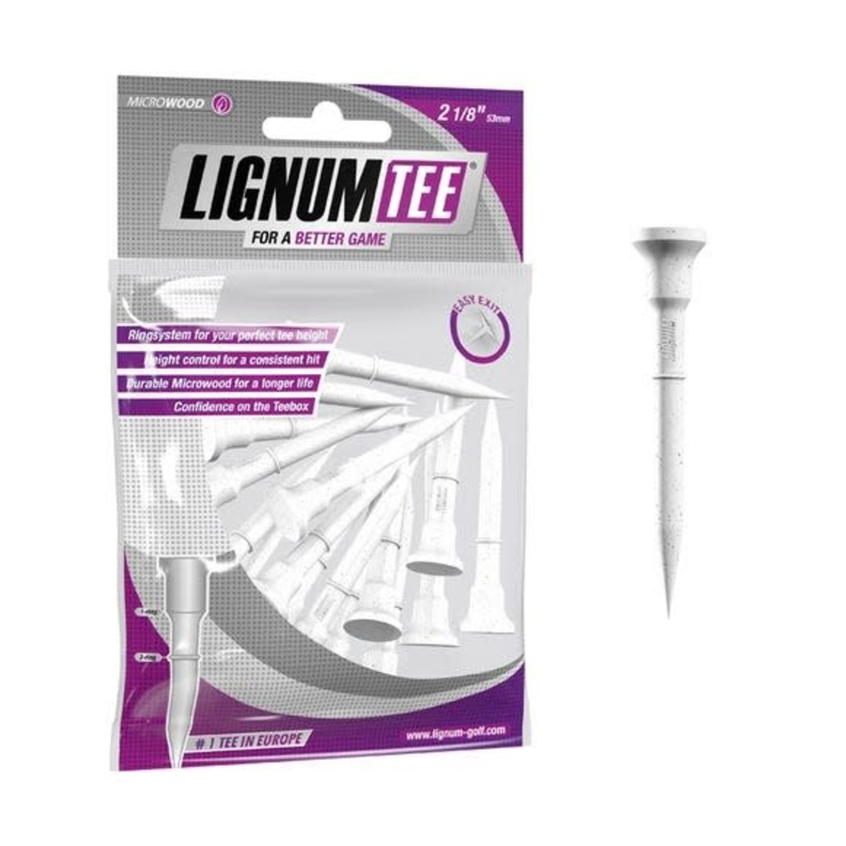 Lignum Lignum Tees 53mm White