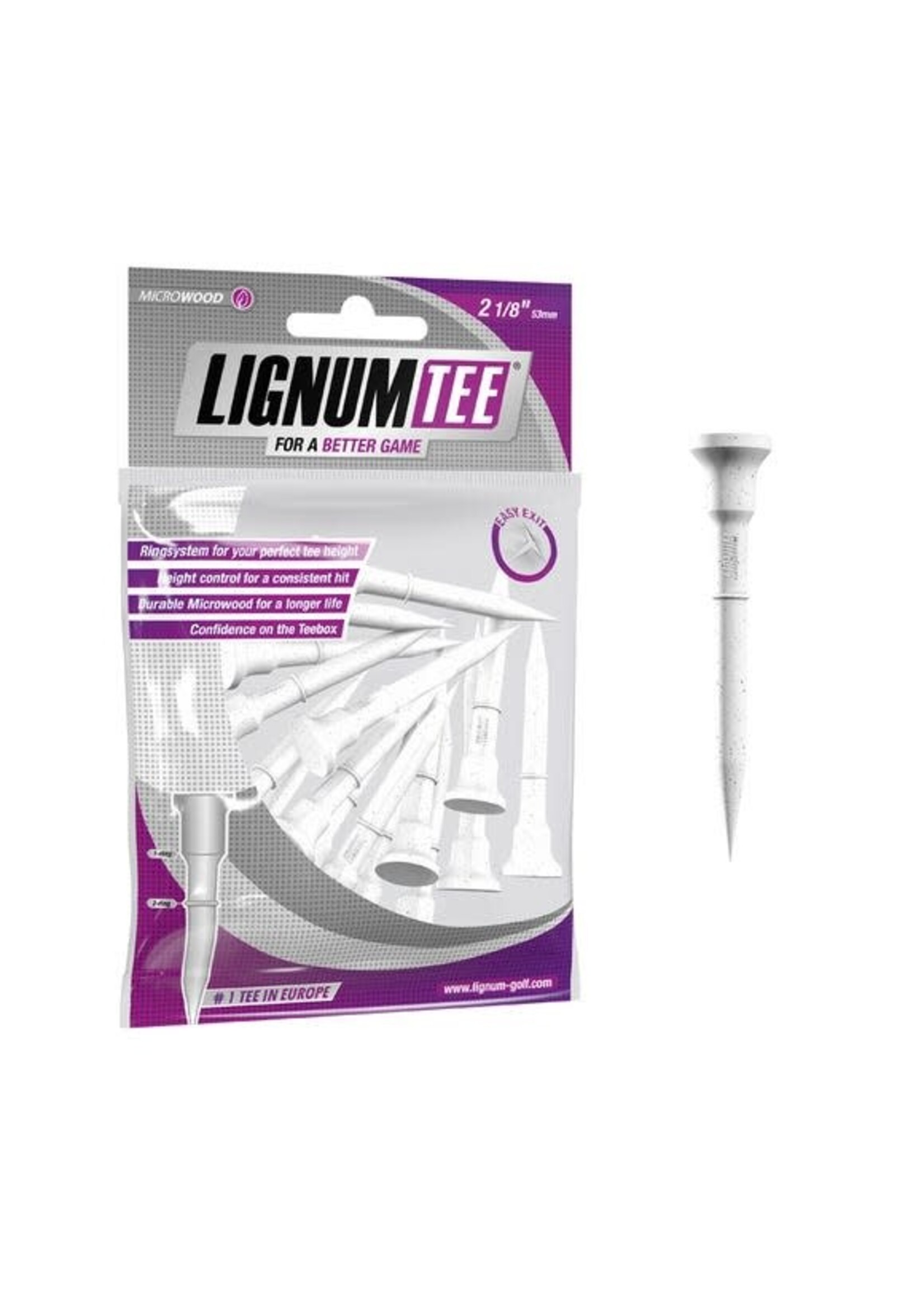 Lignum Lignum Tees 53mm White