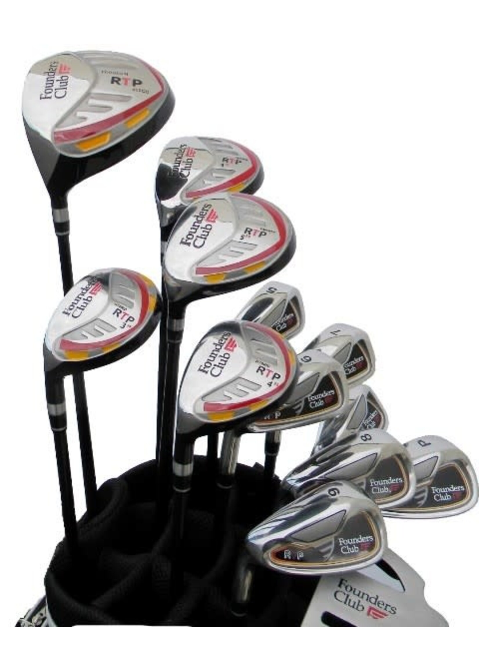 Founders Club Founders Club RTP complete set Black/Red Carrybag - Mens LH staal