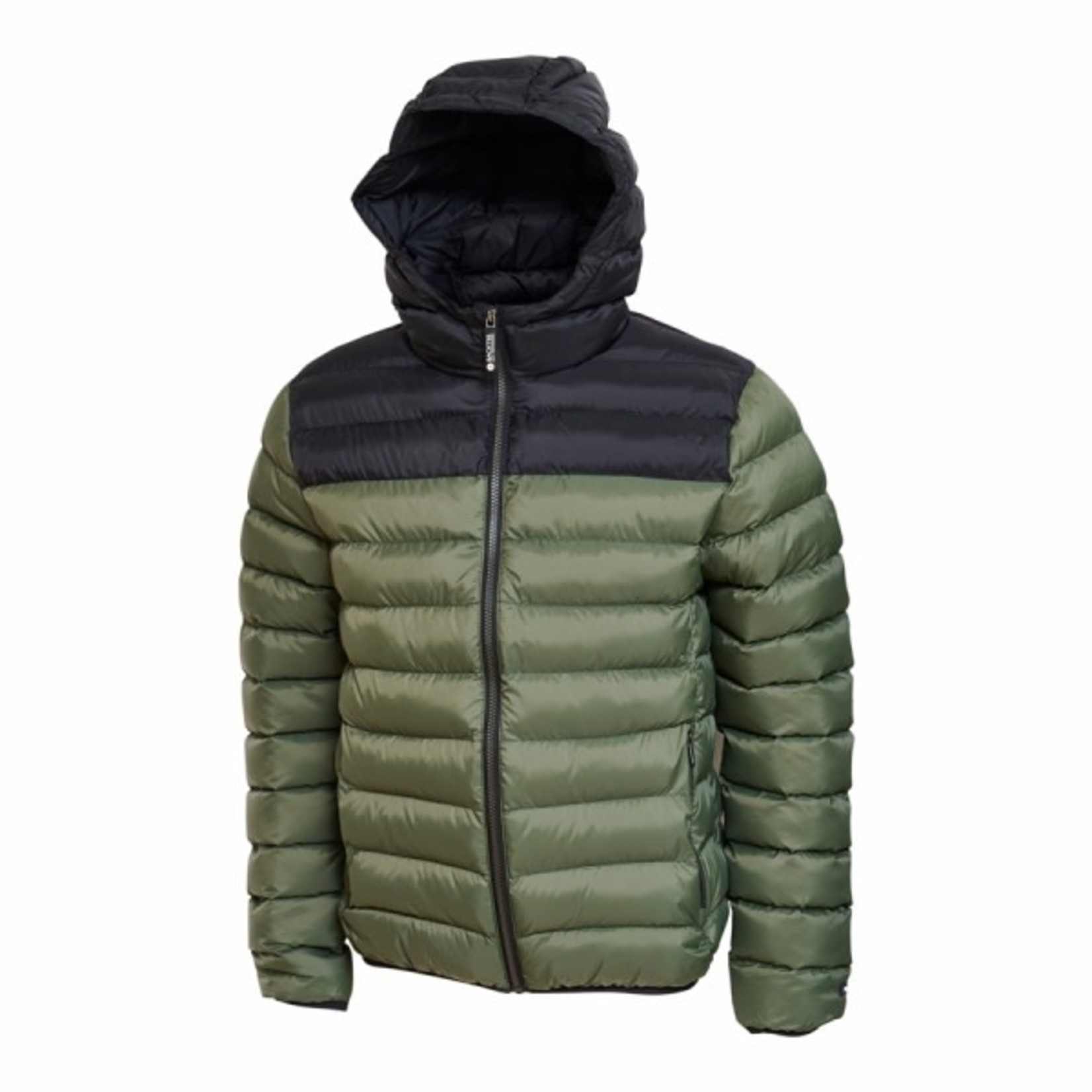 Backtee Backtee Mens Recycled Panel Jacket Beetle (Green)