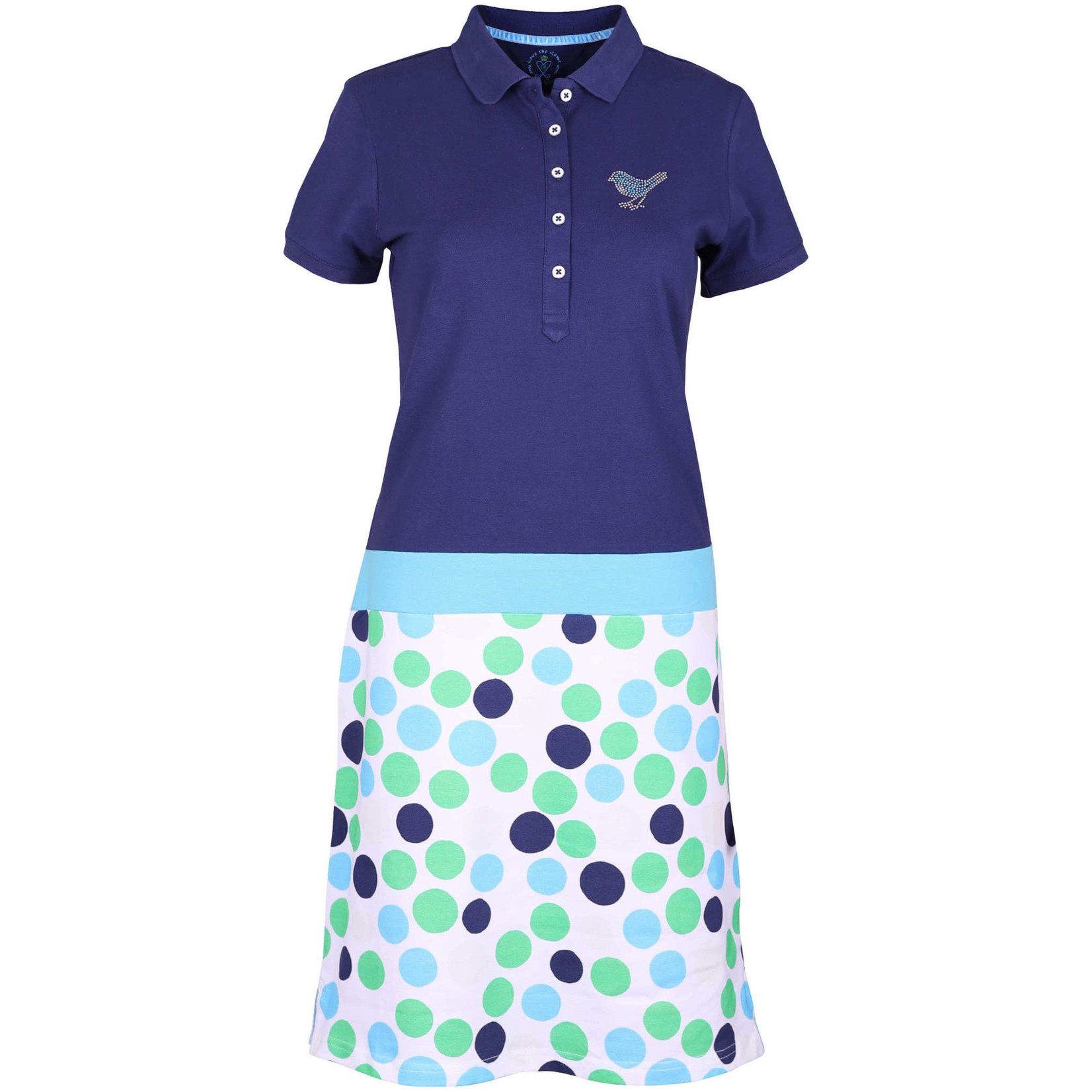 Girls Golf Girls Golf Dress polka dot blue polka dot blue XXL