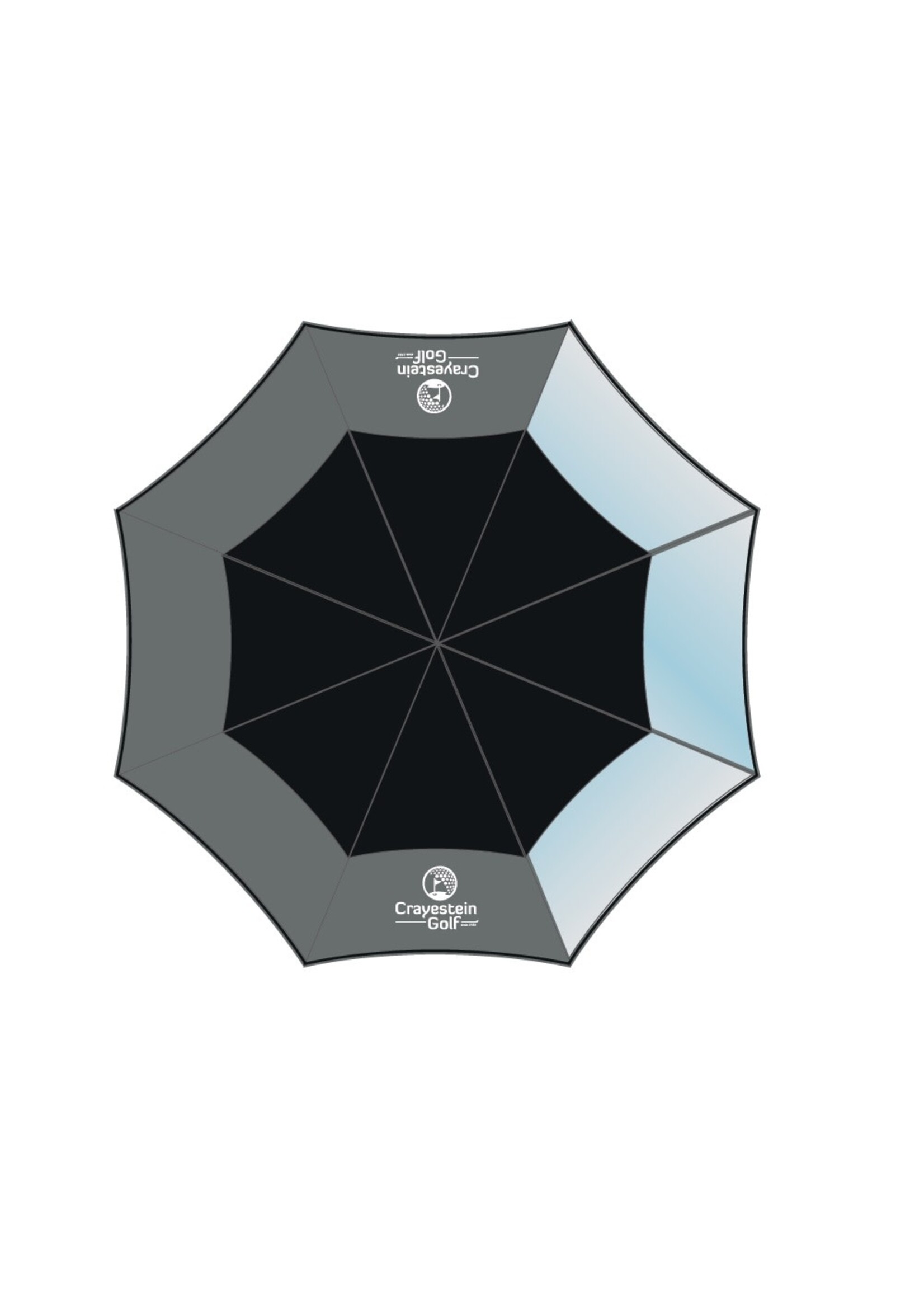 LVL4 LVL4 Umbrella clear /w Crayestein Golf Logo
