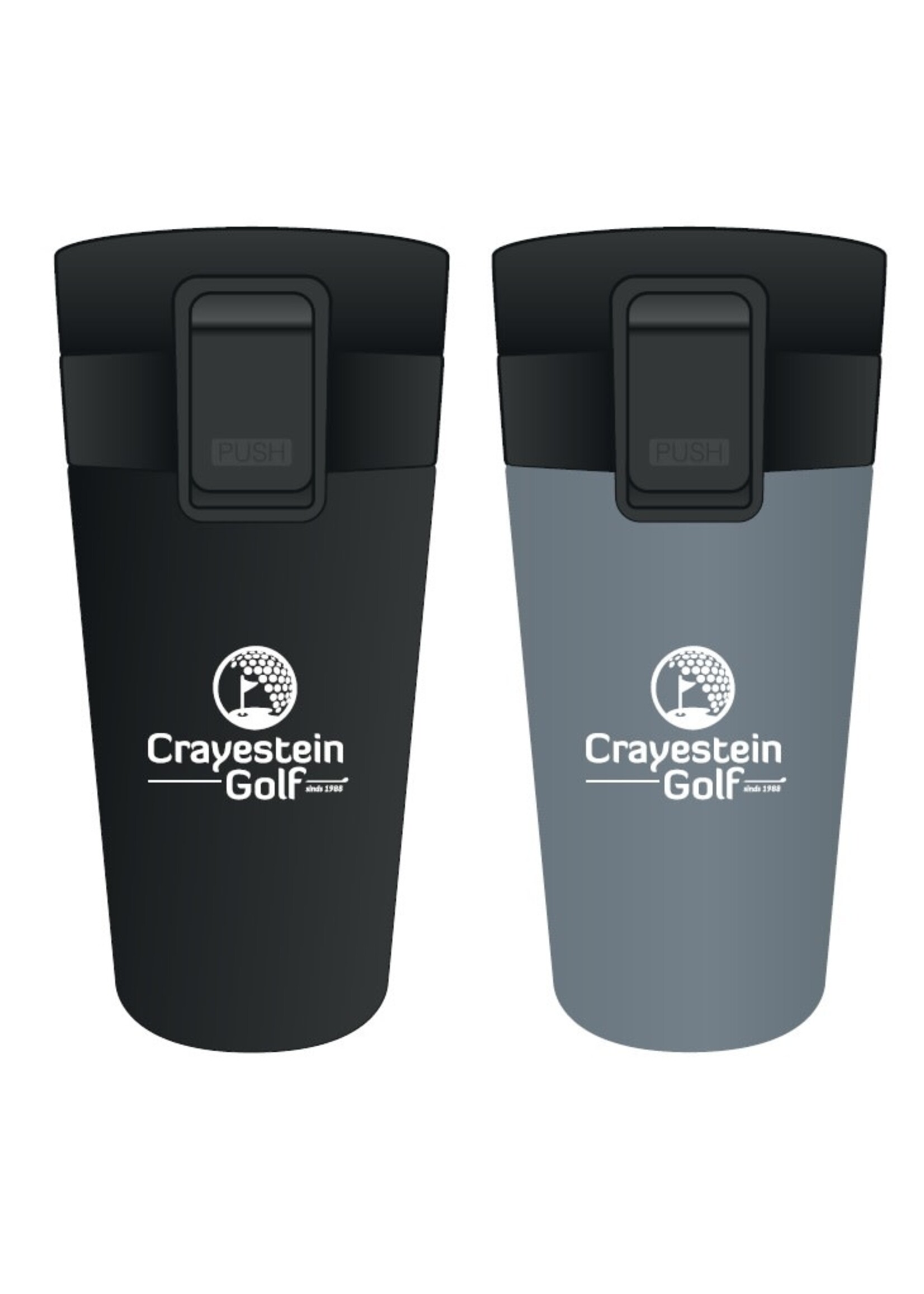 LVL4 LVL4 Insulated Travelcup 300ml /w Crayestein Golf Logo - Ink