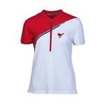 Girls Golf Girls Golf Polo - White/Red Divided  L