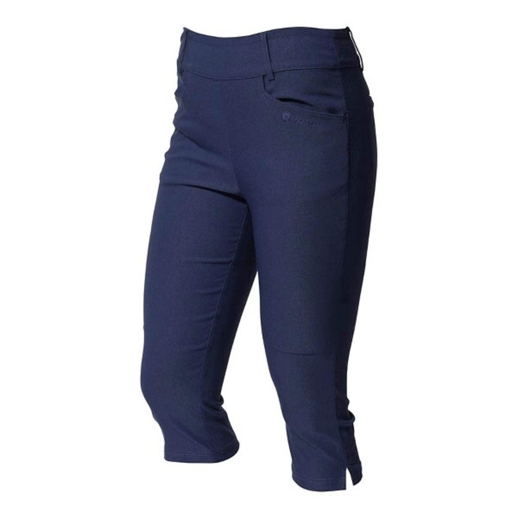 Backtee Backtee Ladies Super Stretch Capri Navy