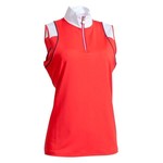 Backtee Backtee Ladies Sport Sleeveless Polo red L