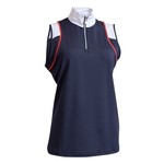 Backtee Backtee Ladies Sport Sleeveless Polo navy L