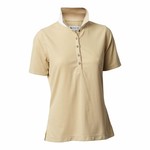 Footjoy Backtee Ladies Quick Dry Perf. Polo Beige 2XL