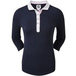 Footjoy Footjoy Wmns B.Pique 3/4 Navy/Pink (/w Crayestein LOGO) dark blue / white XXL