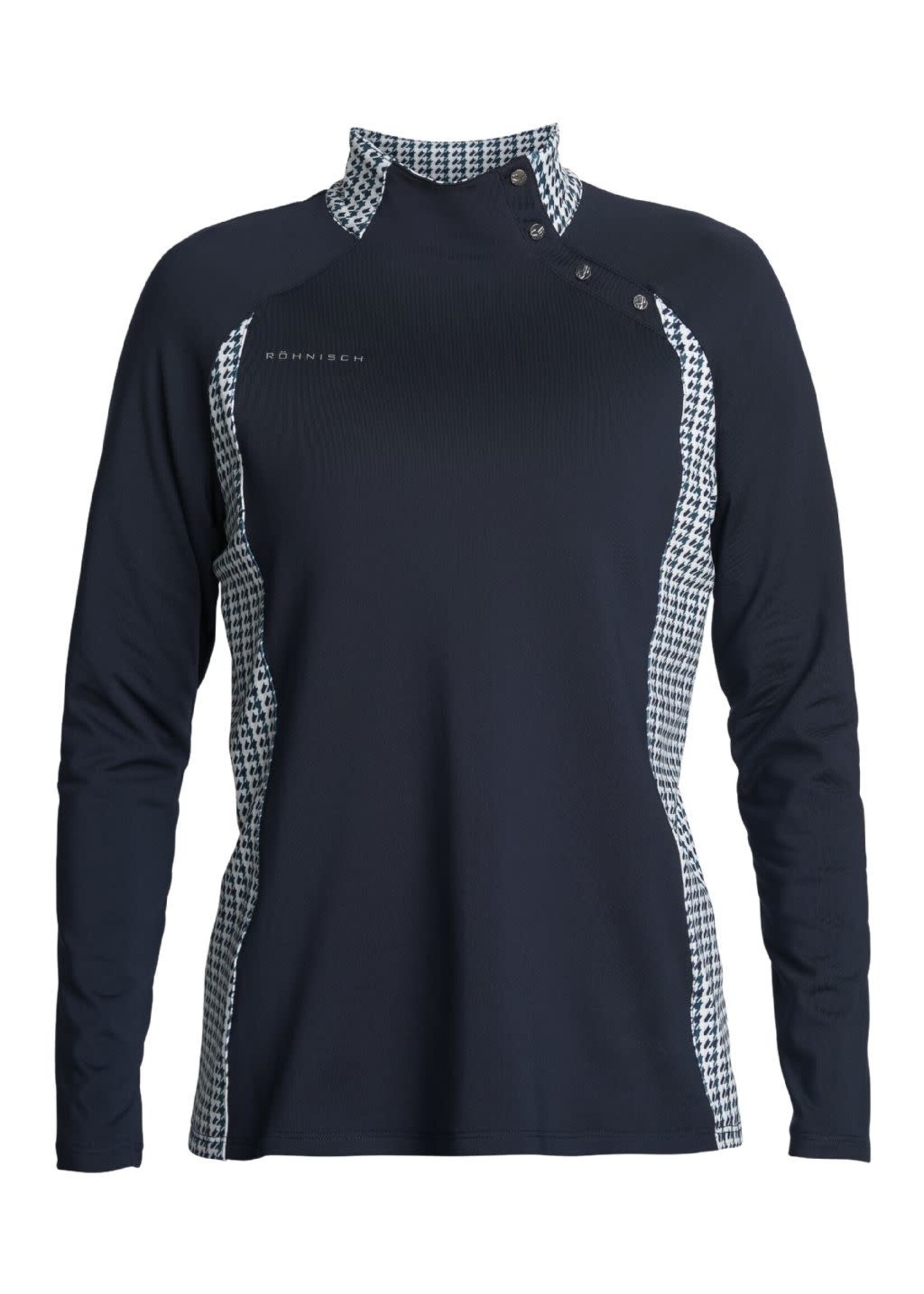 Rohnisch Rohnisch Megan Top - Multi Teal Houndstooth L