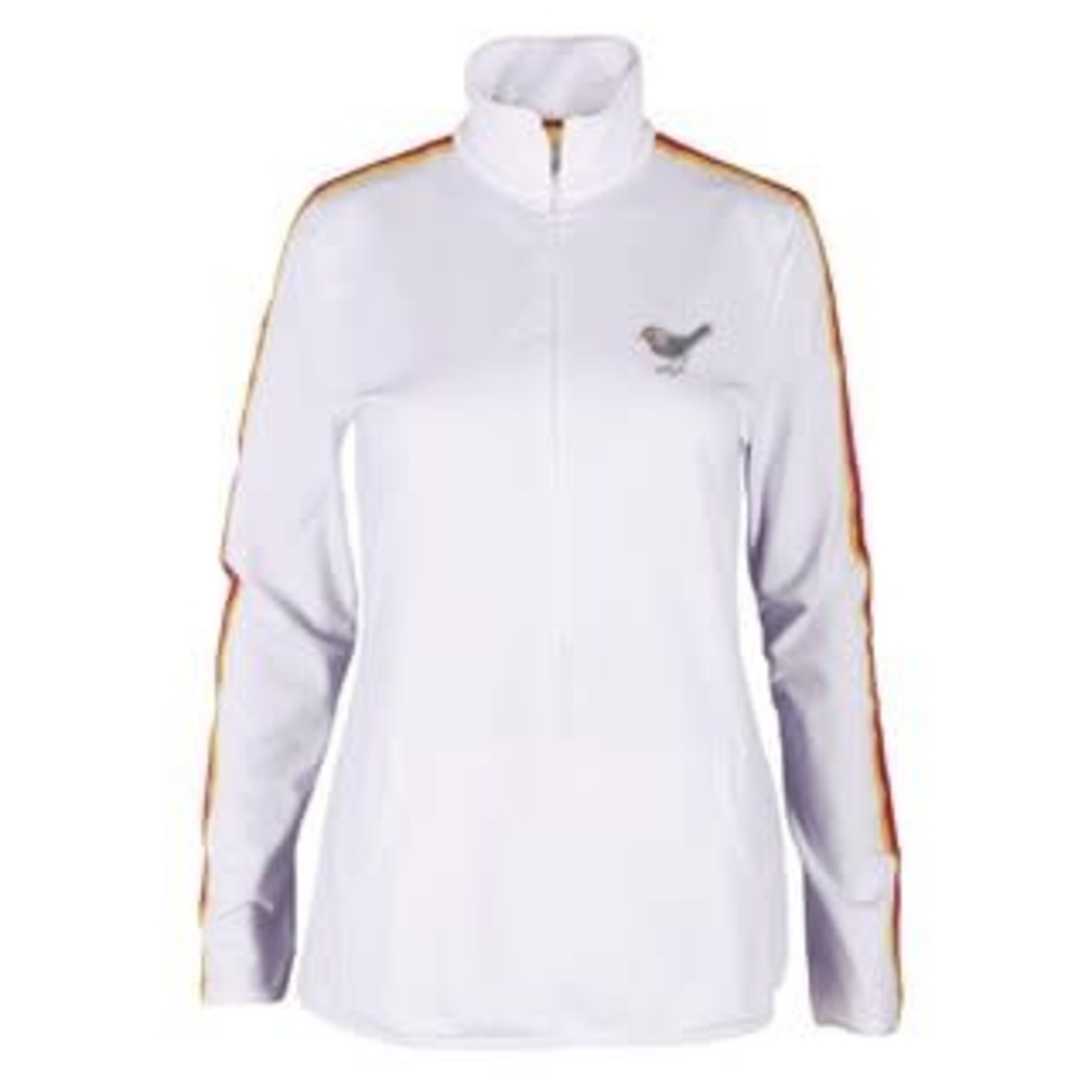 Girls Golf Girls Golf Sweat Techy Multicolored Band Long Zipper White