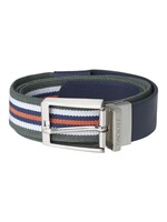 Backtee Backtee Mens Striped Elastic Belt AGAVE GREEN
