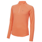 Calvin Klein Calvin Klein Mina Zip Neck Polo - Coral 44 / UK 18