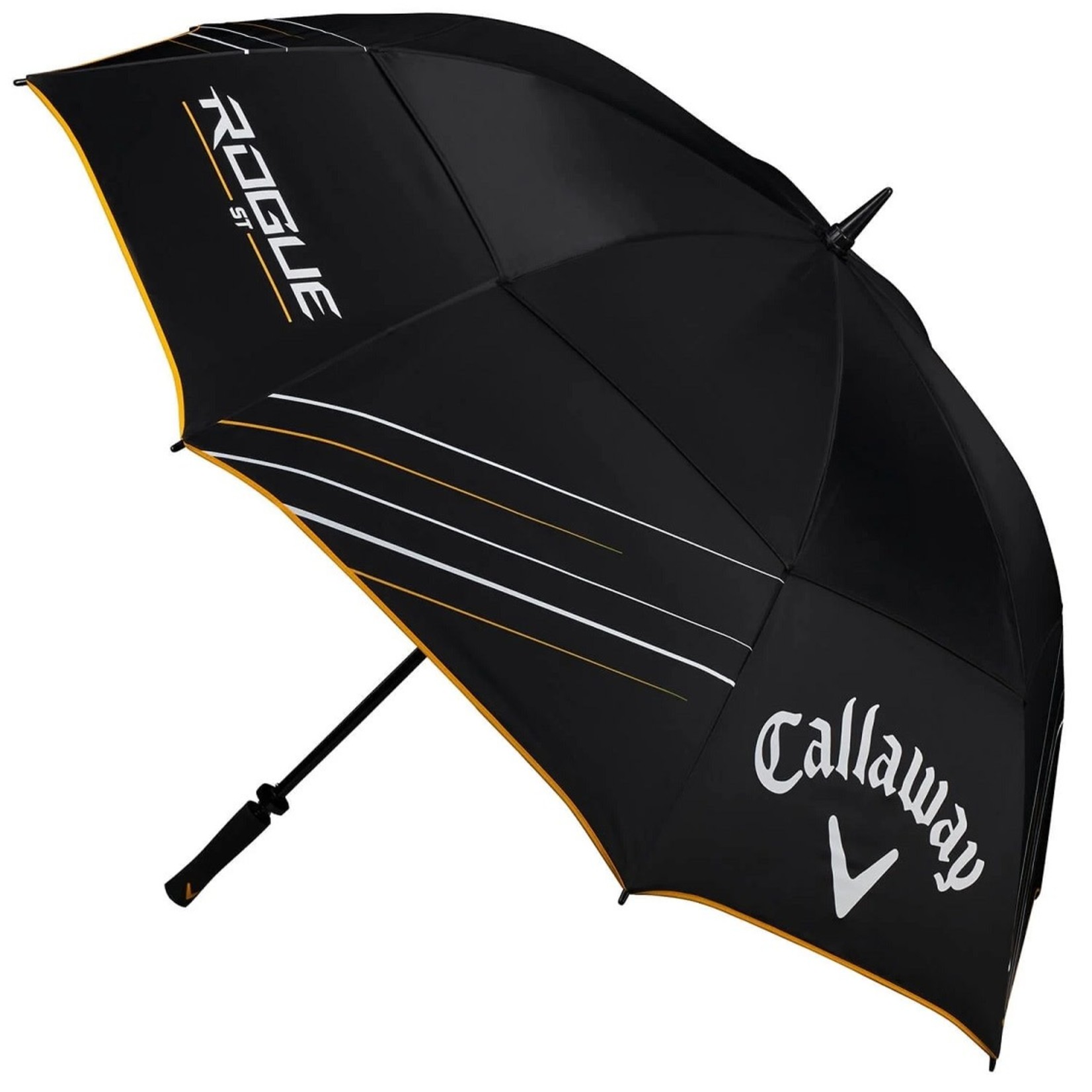 Callaway Callaway Umbrella Rogue ST Double Canopy 64" - Black/White/Gold