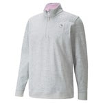 Puma Puma AP Cloudspun Castle Quarter Zip Sweater - Mirage Gray Heather