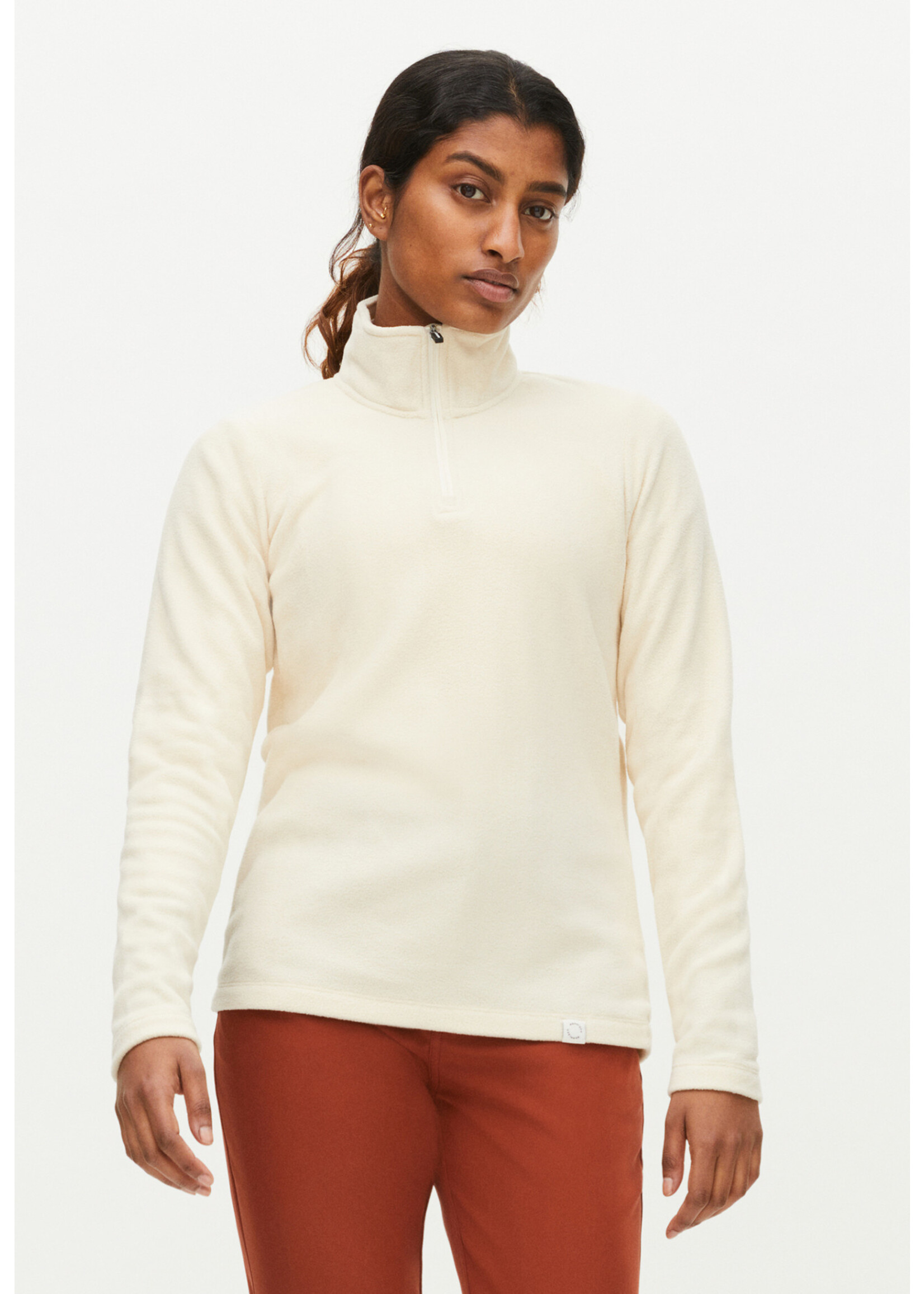 Rohnisch Rohnisch Light Fleece 1/2 Zip - White Swan