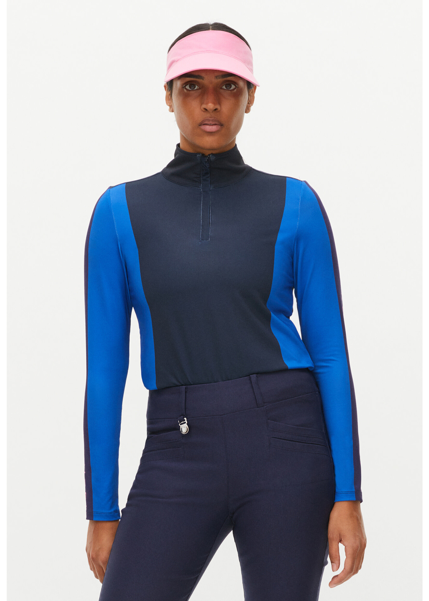 Rohnisch Rohnisch Coco Block 1/2 Zip - Navy
