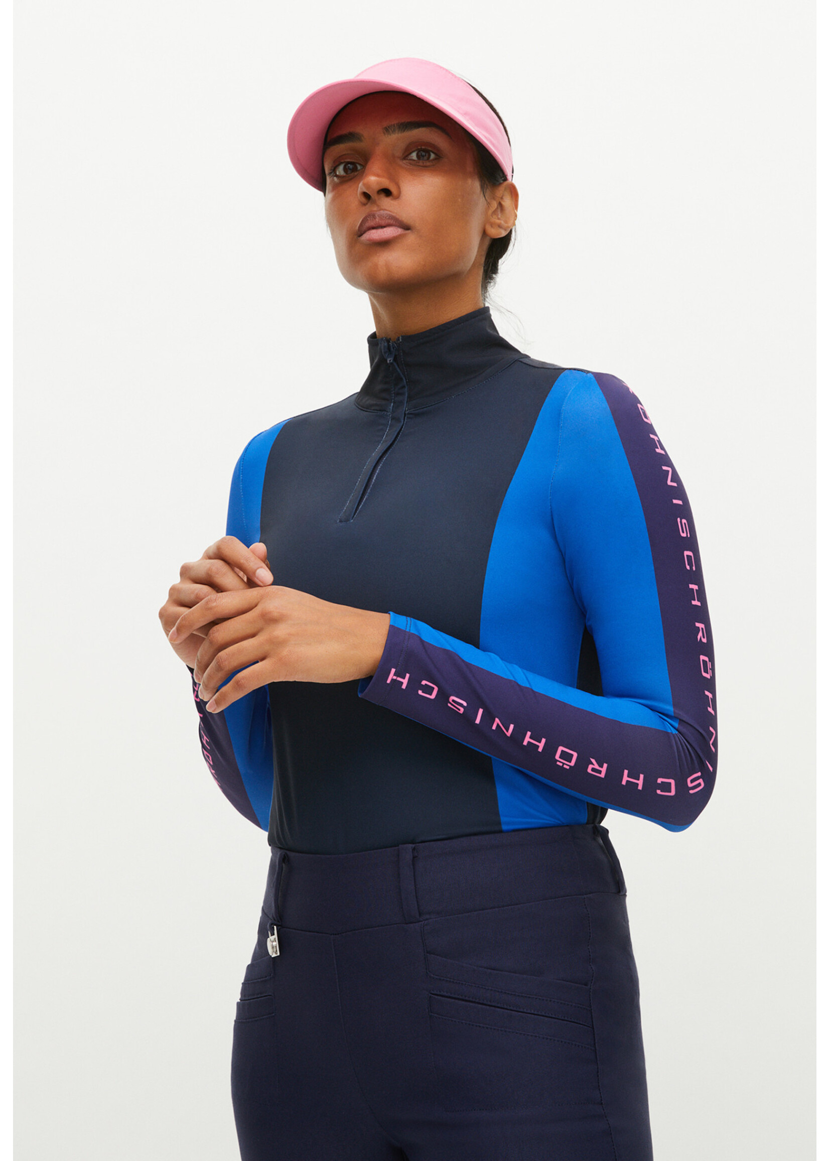 Rohnisch Rohnisch Coco Block 1/2 Zip - Navy