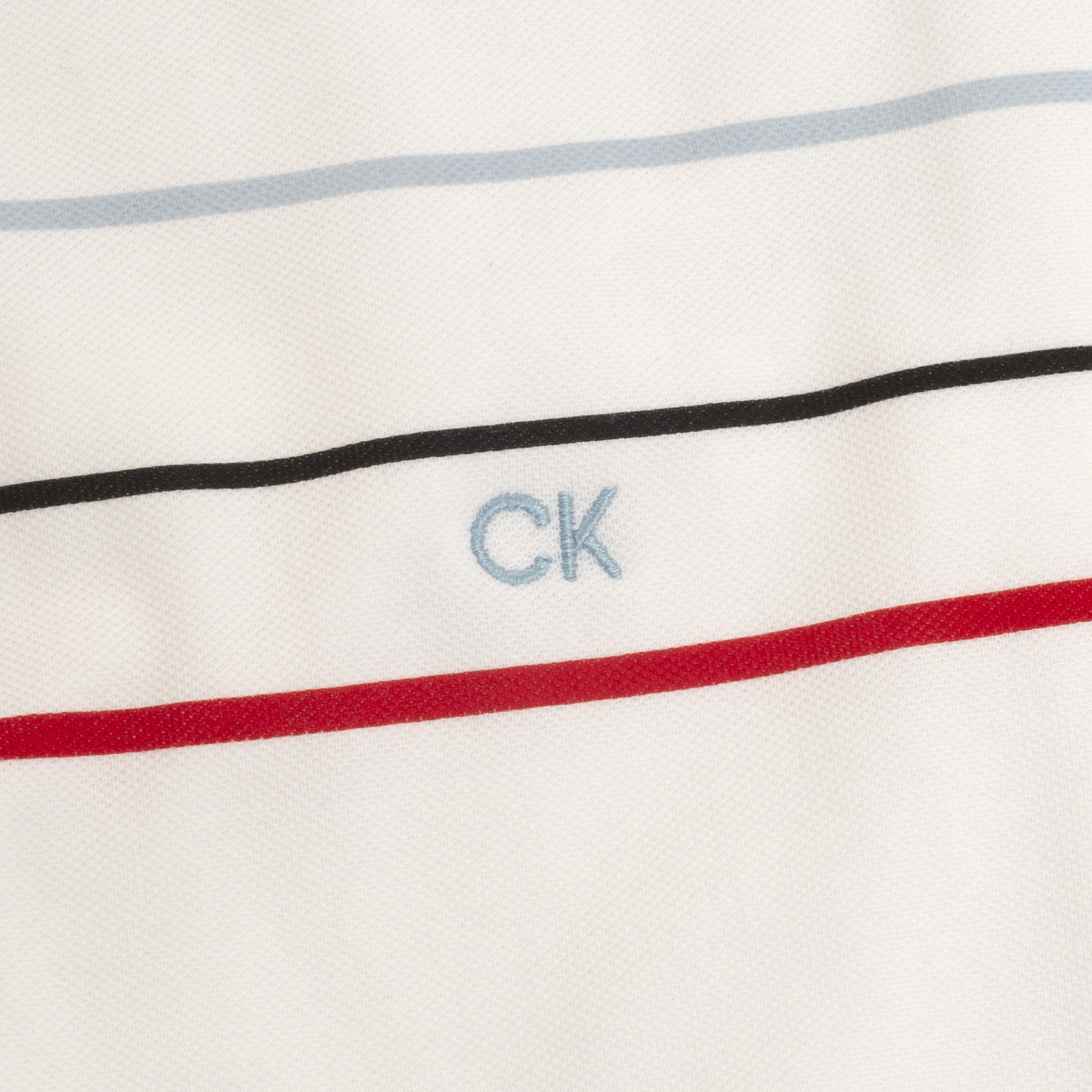 Calvin Klein Calvin Klein Pacific Grove Polo - White/Cardinal Red