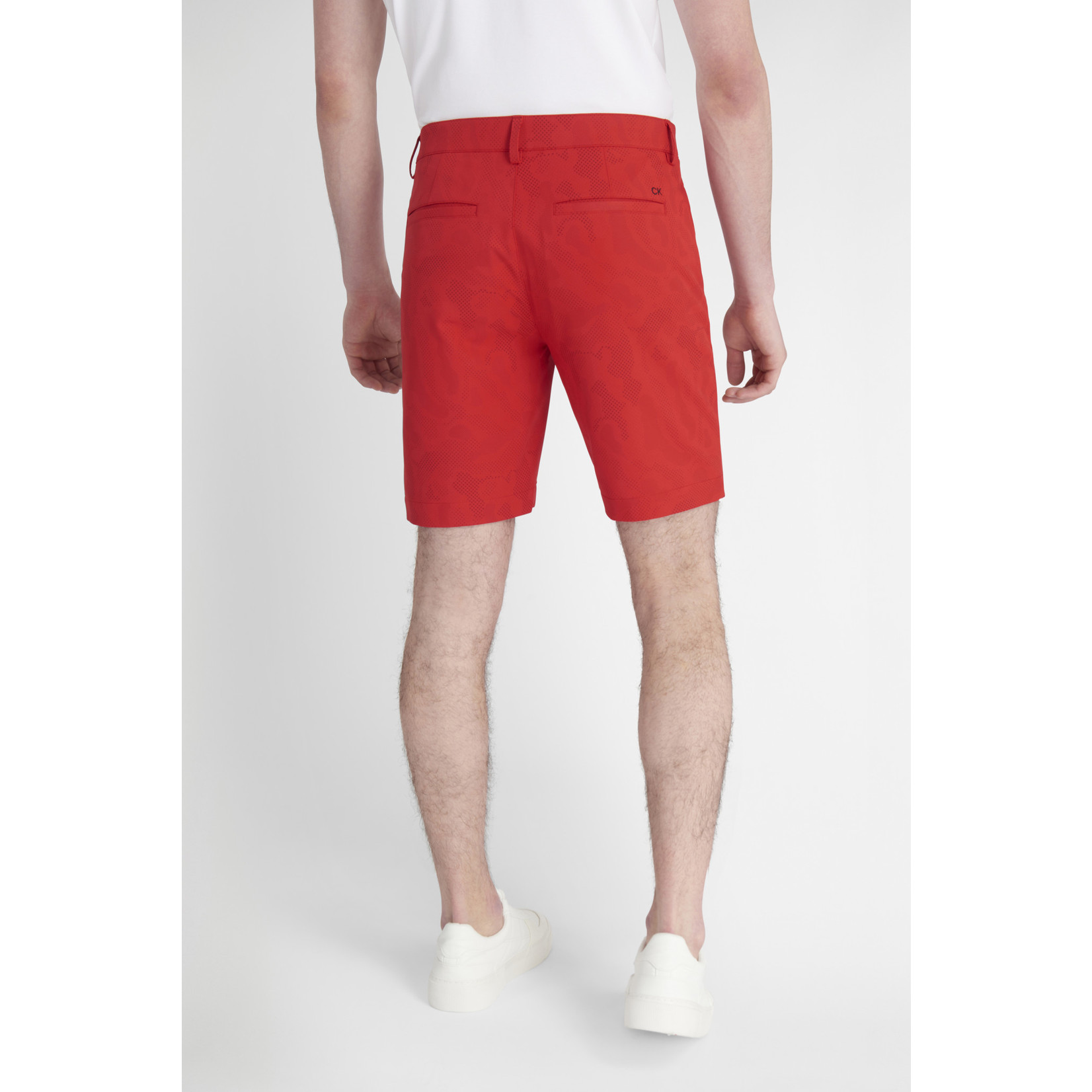 Calvin Klein Calvin Klein Printed Genius 4-Way Stretch Short - Red Course Print