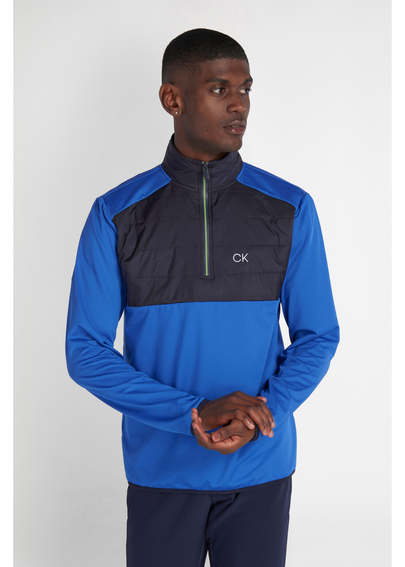 Calvin Klein Calvin Klein Forest Lake Half Zip - Ocean Blue