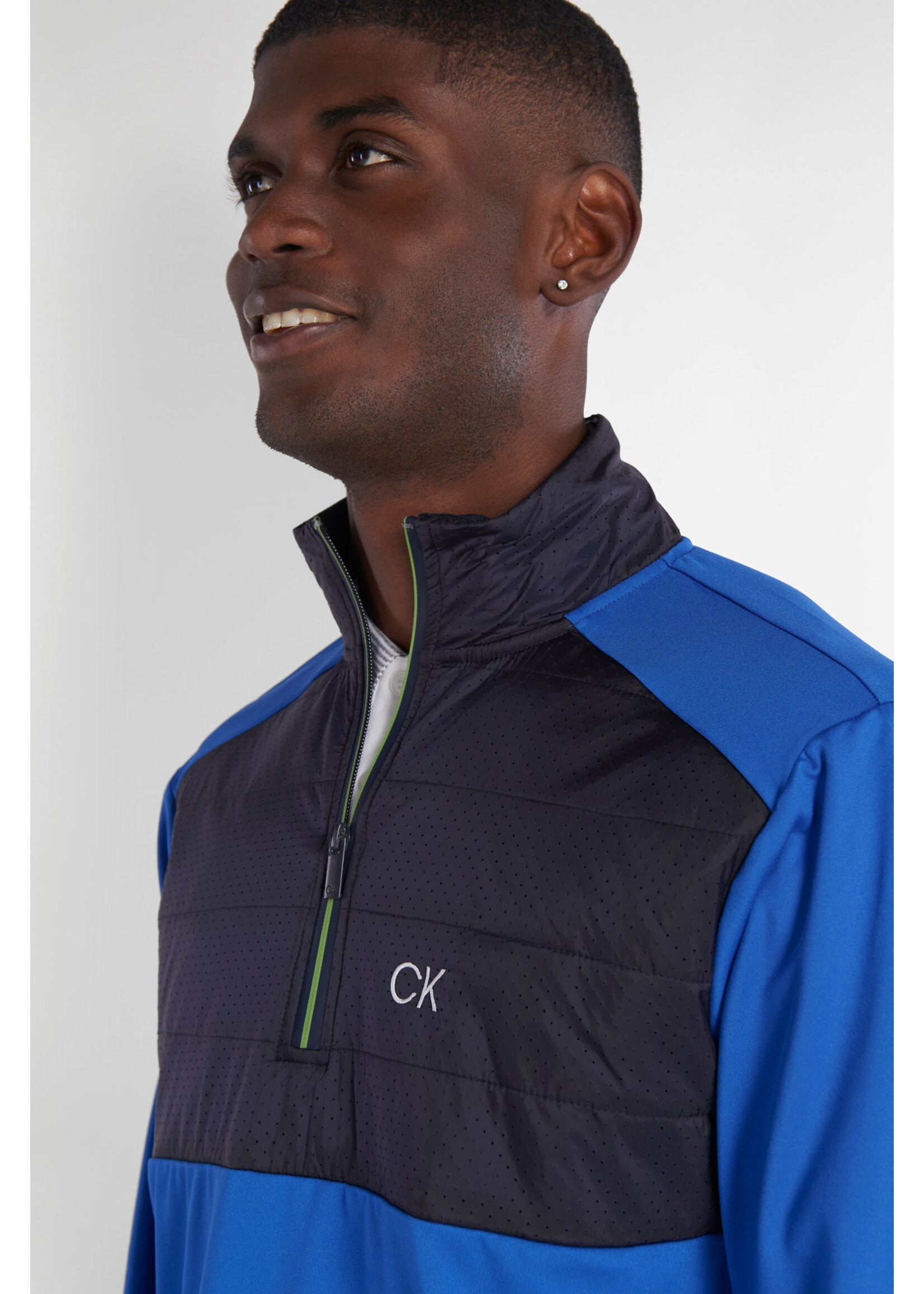 Calvin Klein Calvin Klein Forest Lake Half Zip - Ocean Blue