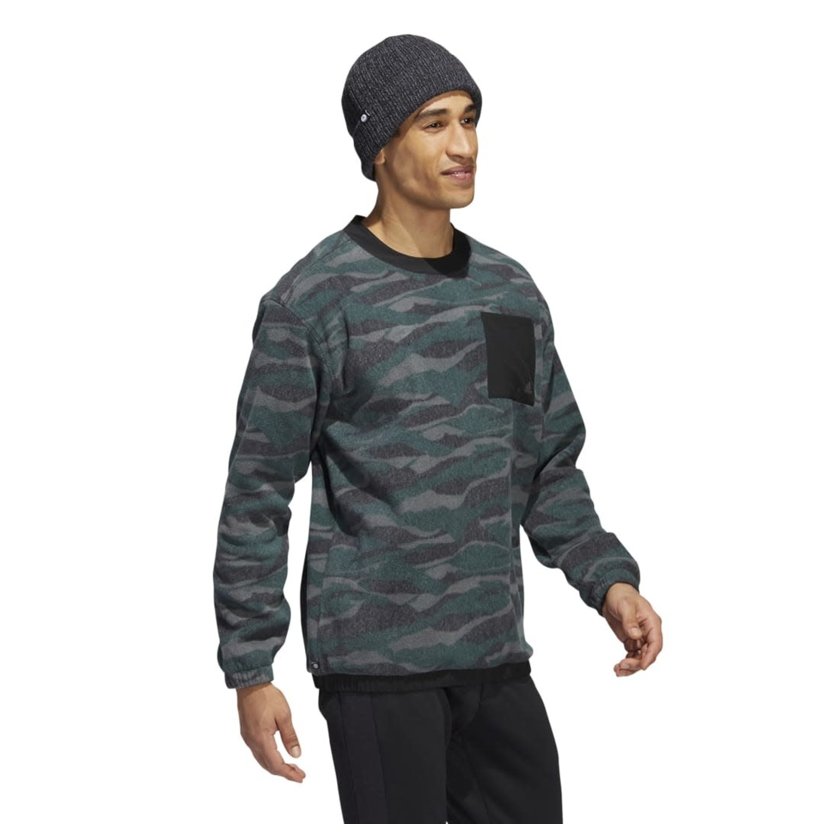 Adidas Adidas M Texture-Print Sweatshirt - Army CBlack/Dksim
