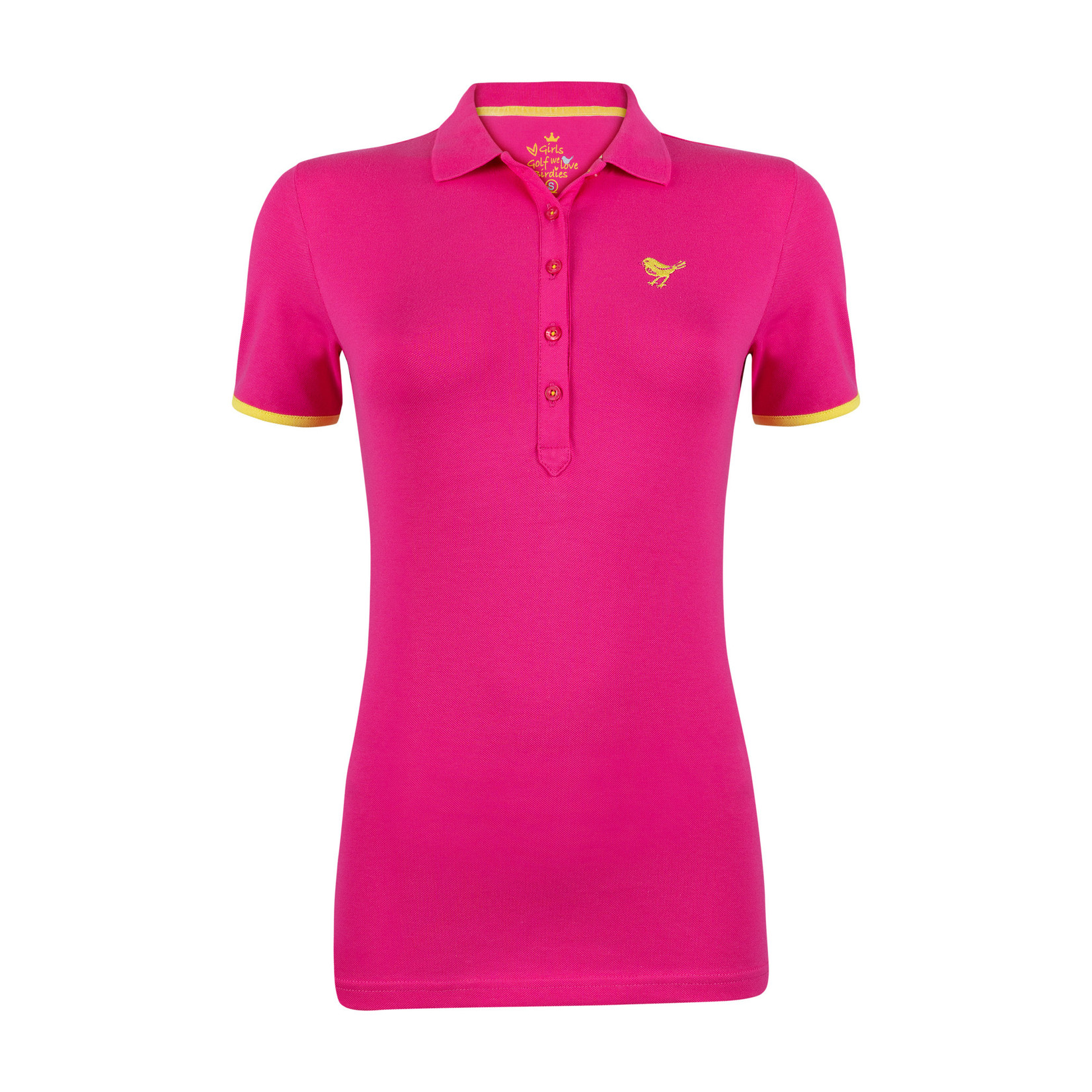 Girls Golf Girls Golf Polo 1/2 Sleeve GOLF LADY artwork - Pink