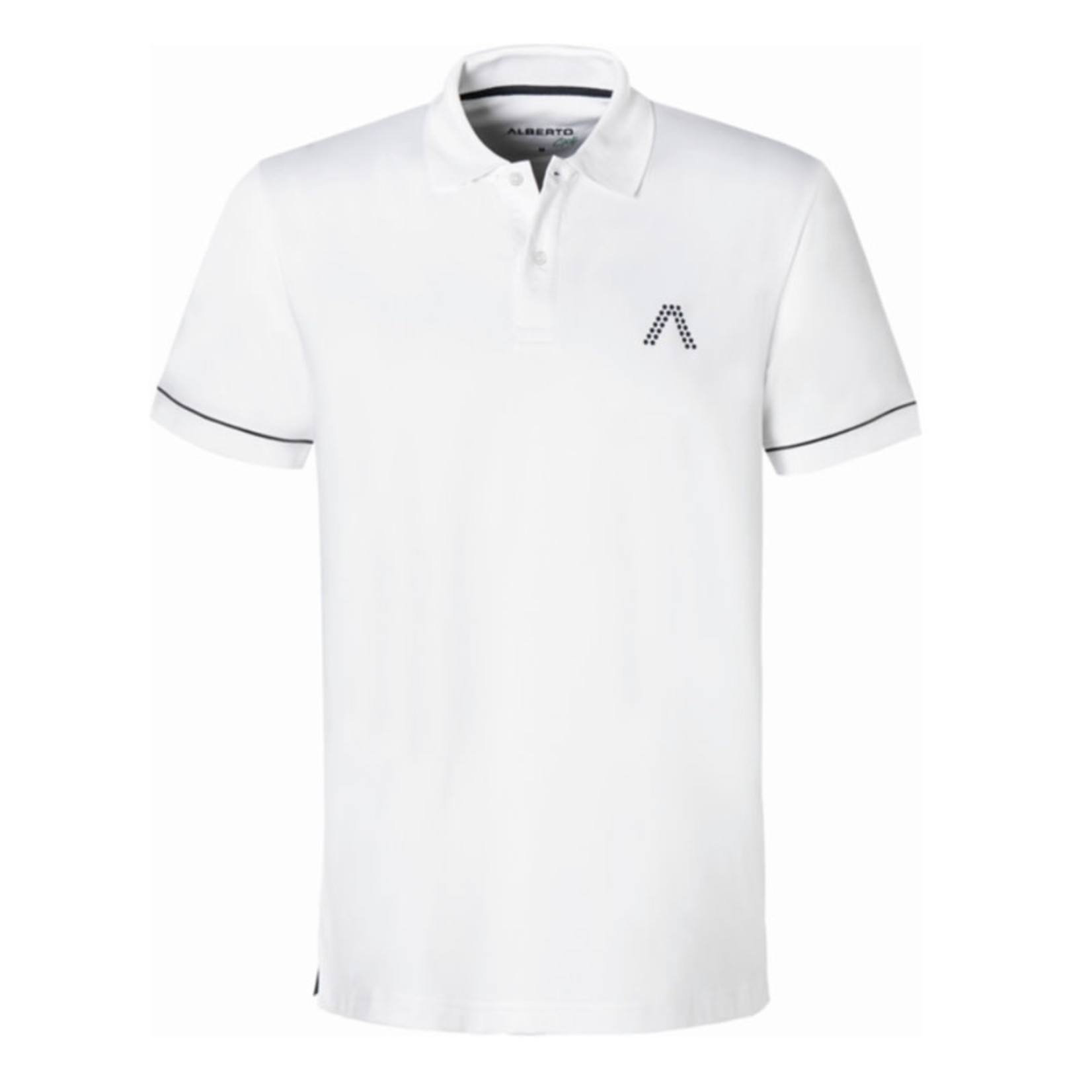 Alberto Alberto Mens PAUL Dry Comfort Polo - White