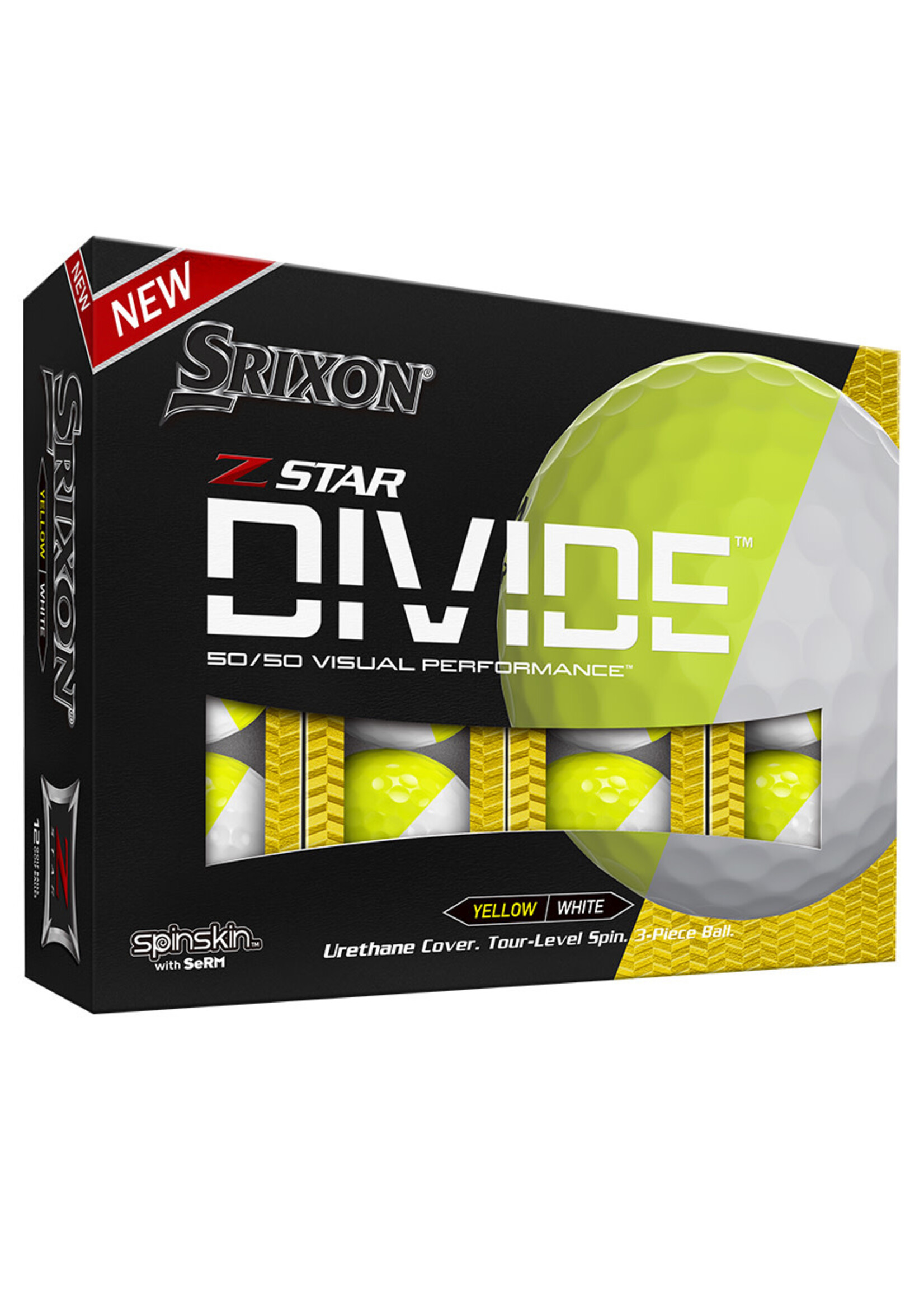 Srixon Srixon Zstar - Divide White/Yellow