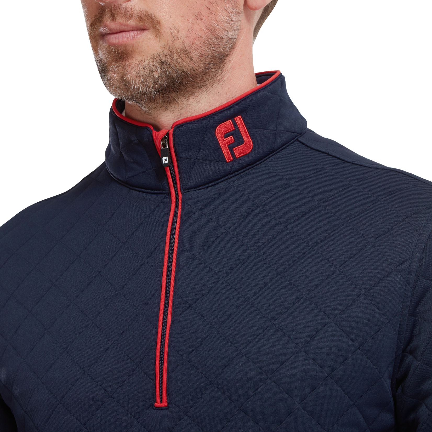 Footjoy Footjoy Diamond Jacquard Chill-Out - Navy/Red