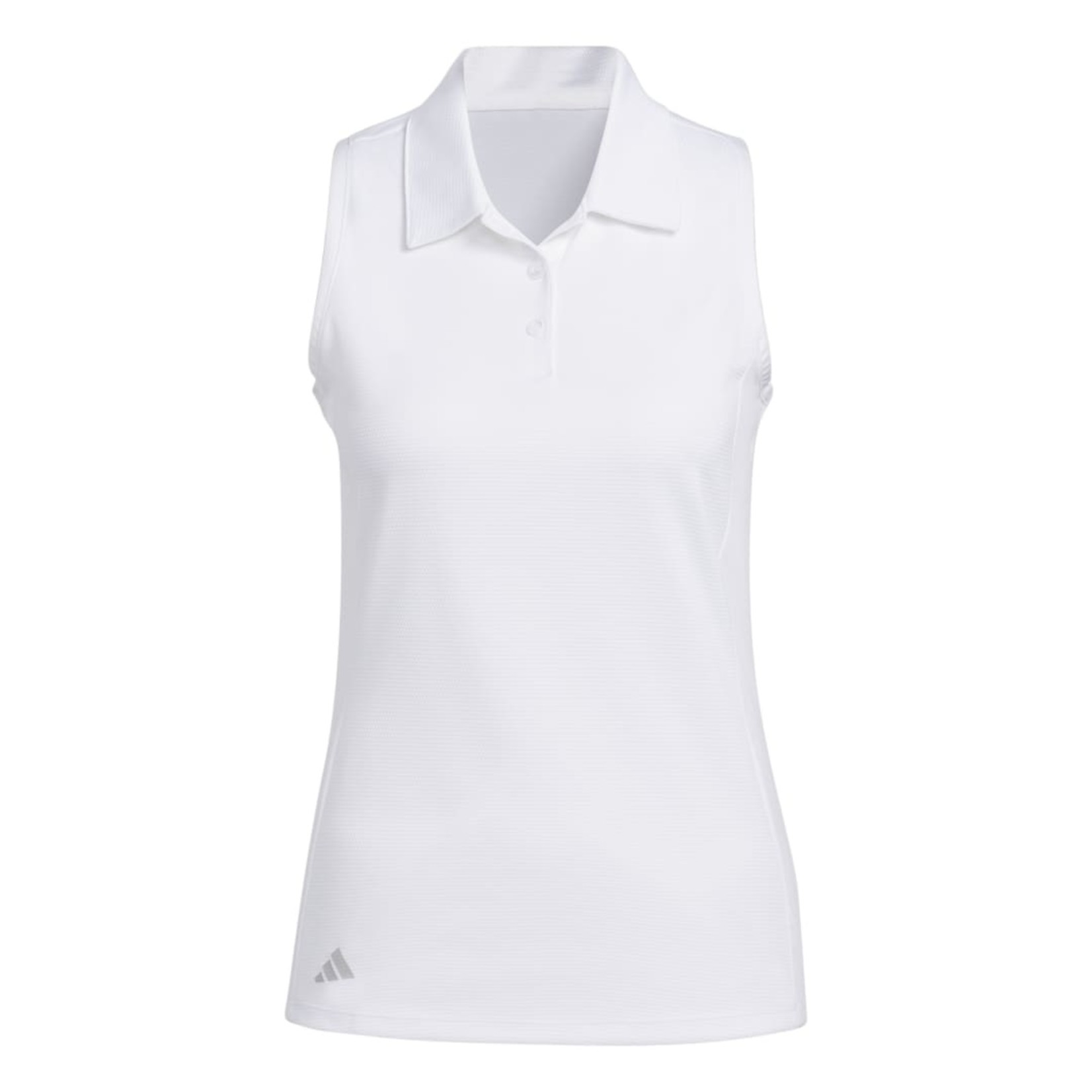 Adidas Adidas W Texture Sleeveless Polo - White