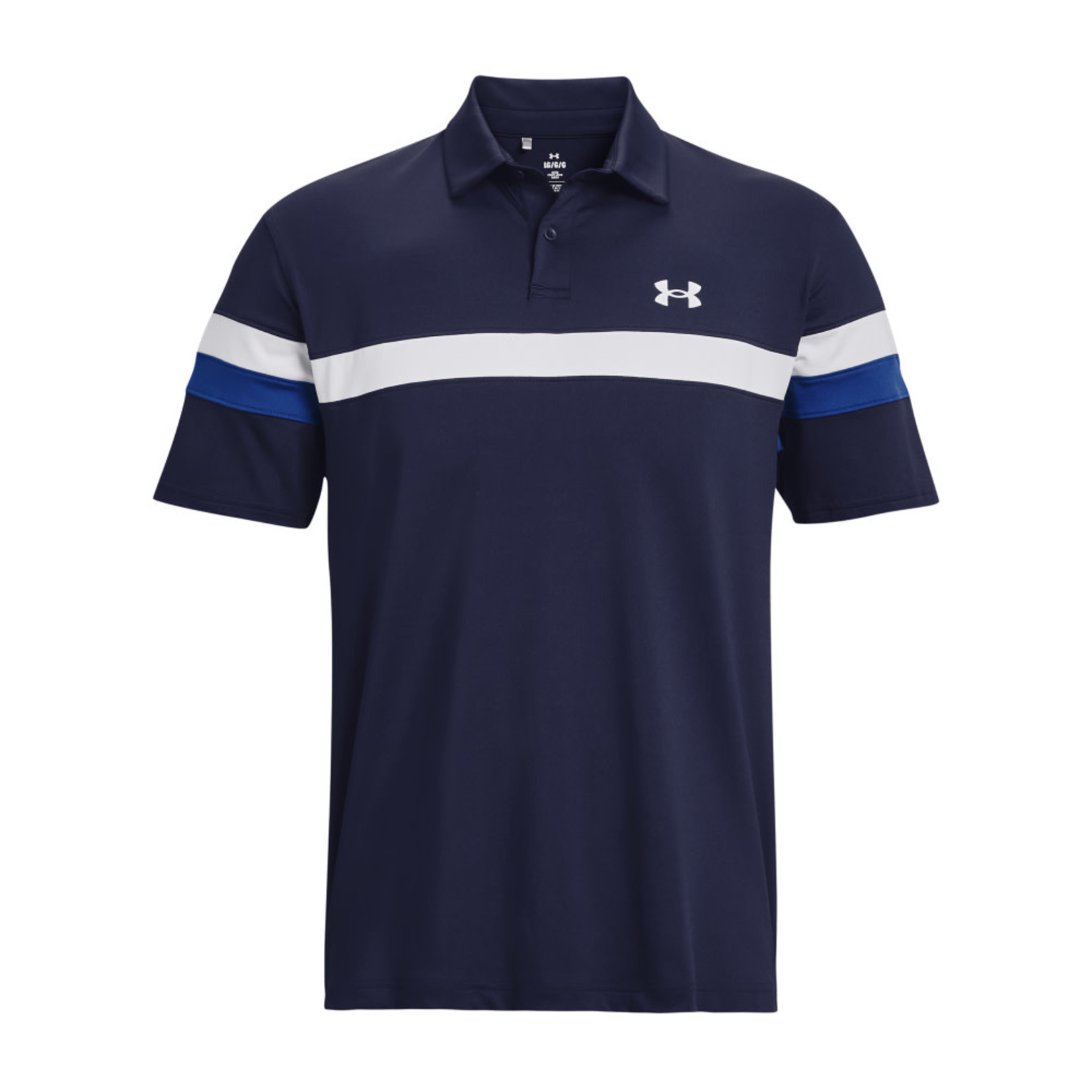 Under Armour Under Armour Mens T2G Blocked Polo - Midnight Navy/Blue Mirage/White