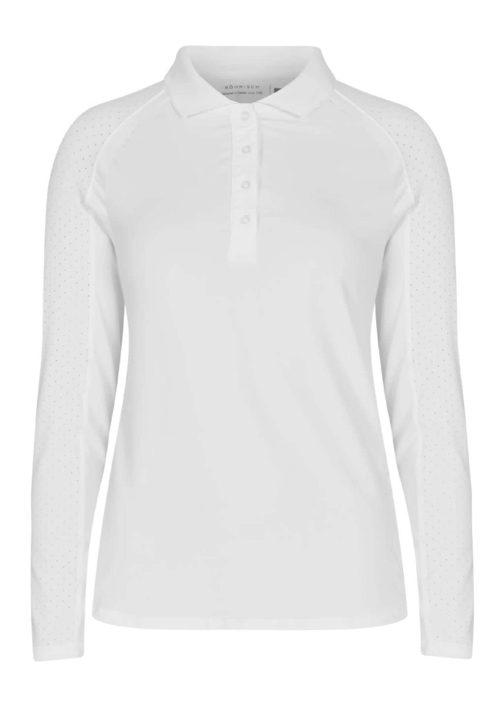Rohnisch Rohnisch Rumie  Long Sleeve Polo - White
