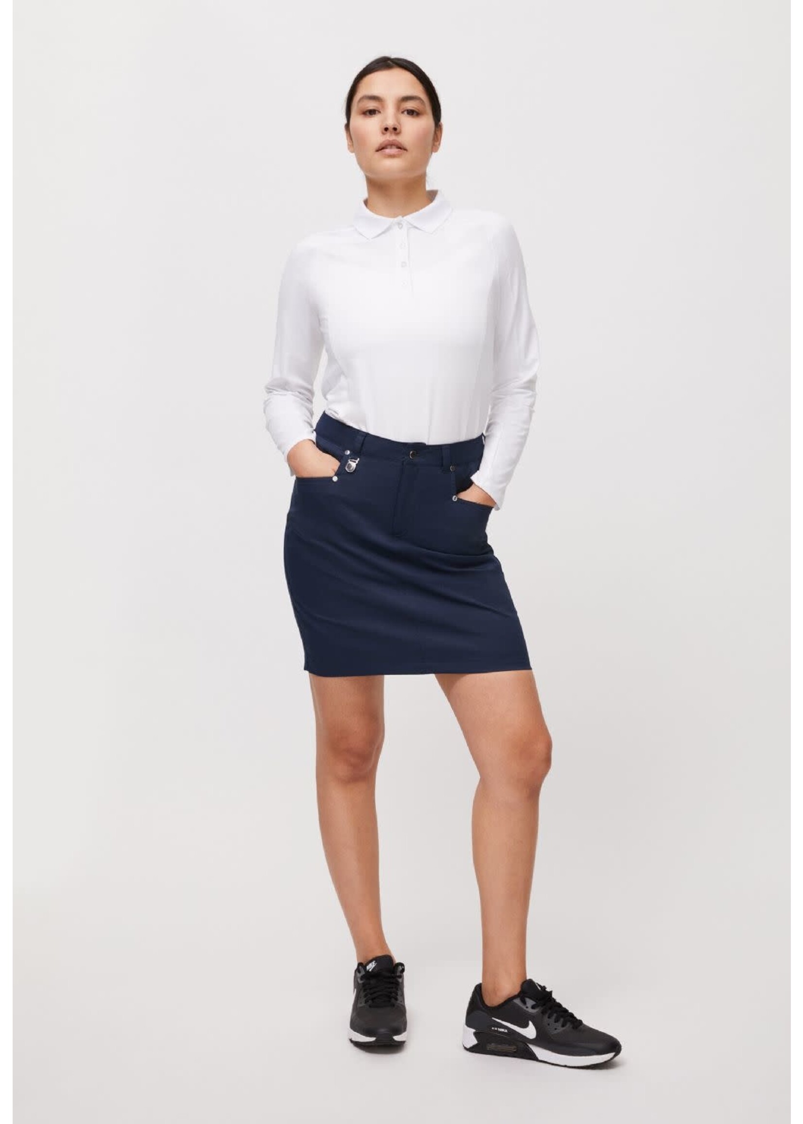 Rohnisch Rohnisch Rumie  Long Sleeve Polo - White