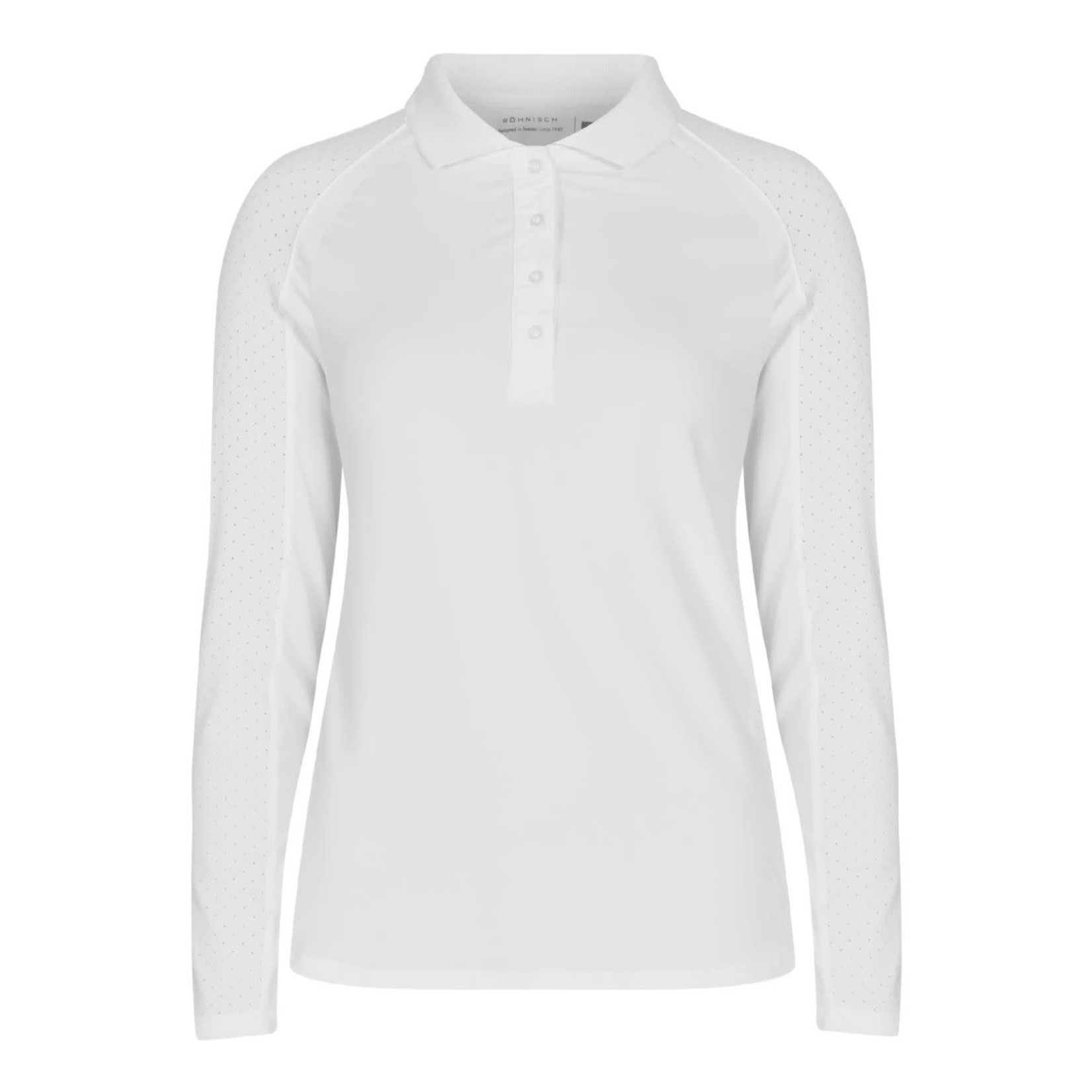 Rohnisch Rohnisch Rumie  Long Sleeve Polo - White