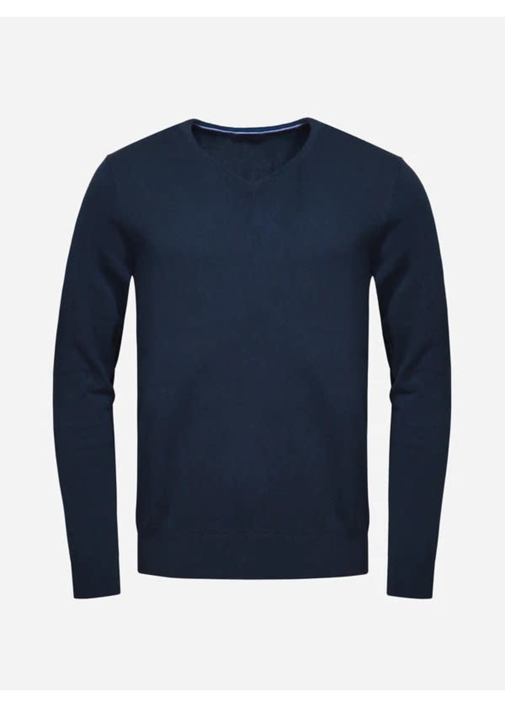 Cross Cross M Classic V Pullover - Navy
