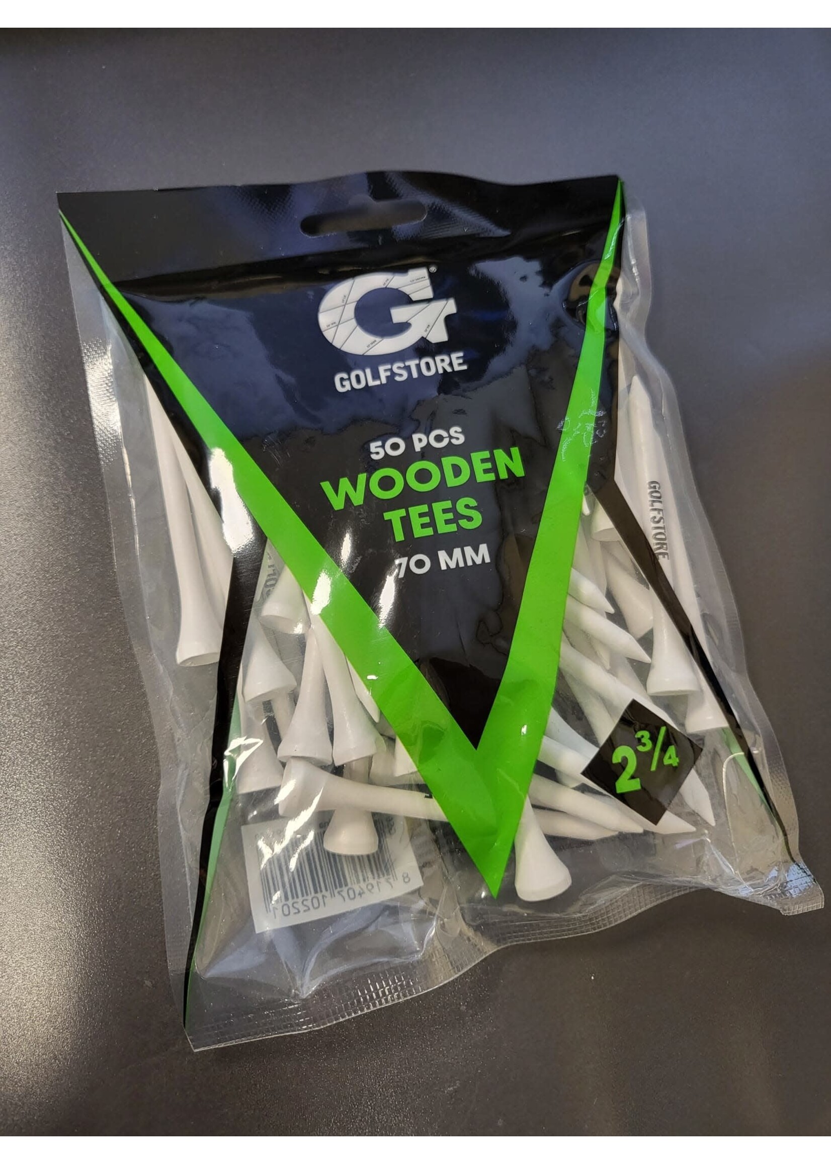 Golfstore Golfstore Wooden Tees 2 3/4" Bag 50 stuks