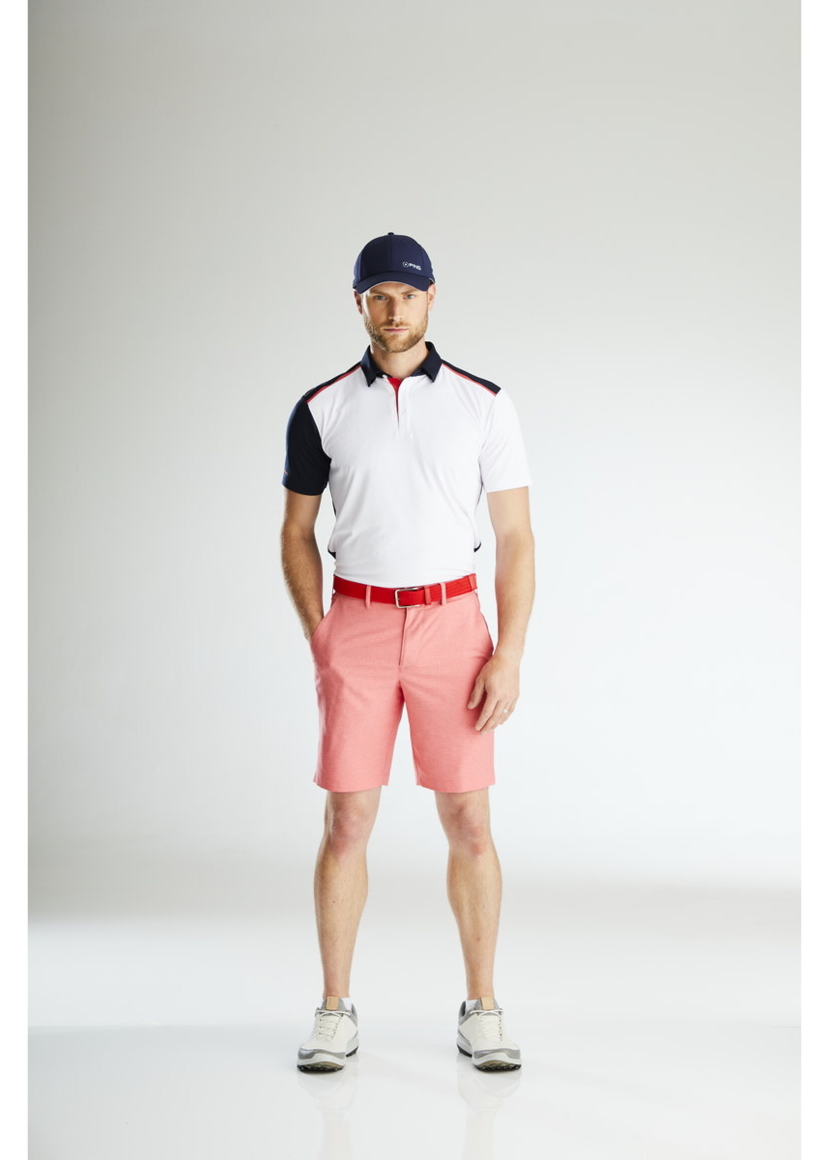 Ping PING Mack Polo - White/Navy Multi