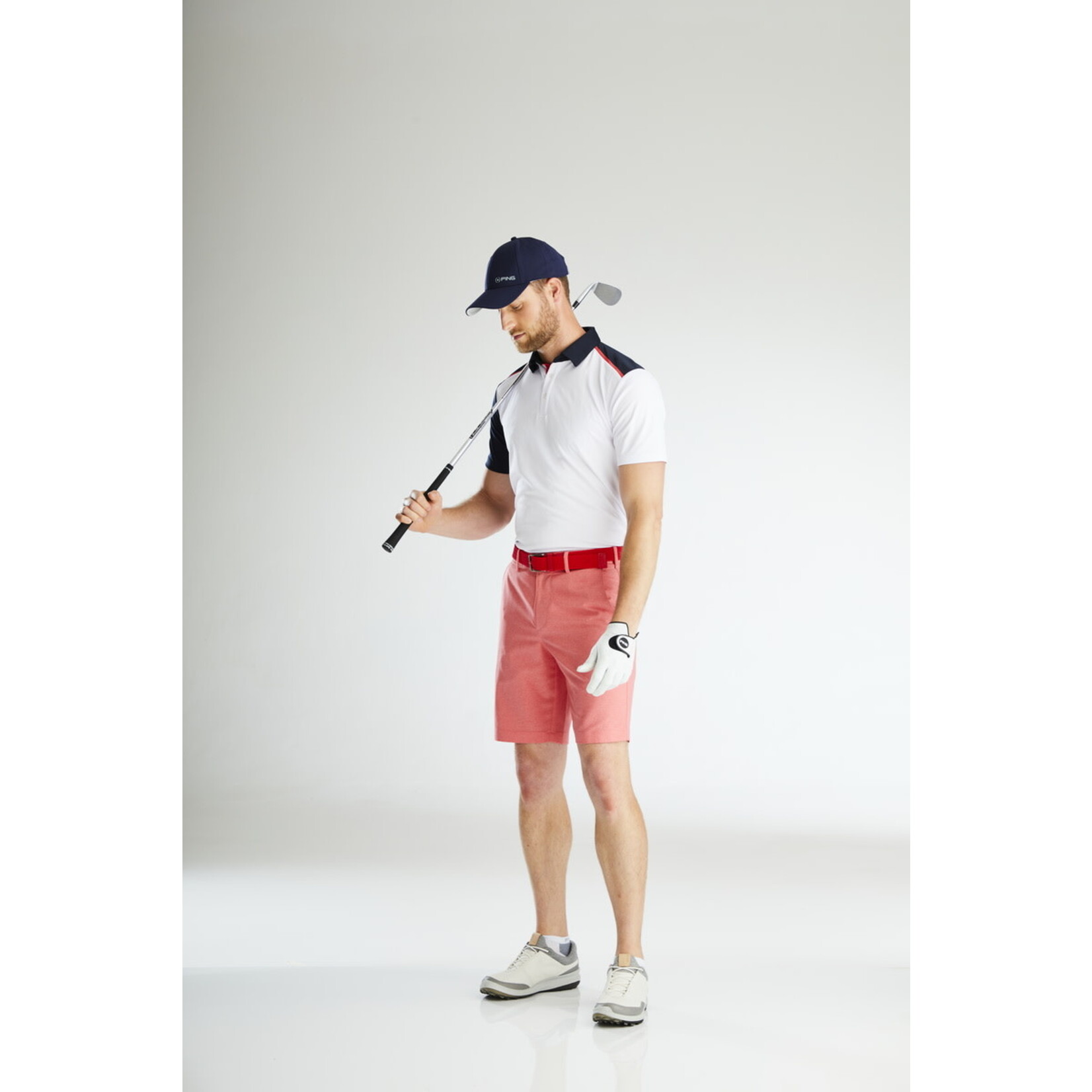 Ping PING Mack Polo - White/Navy Multi