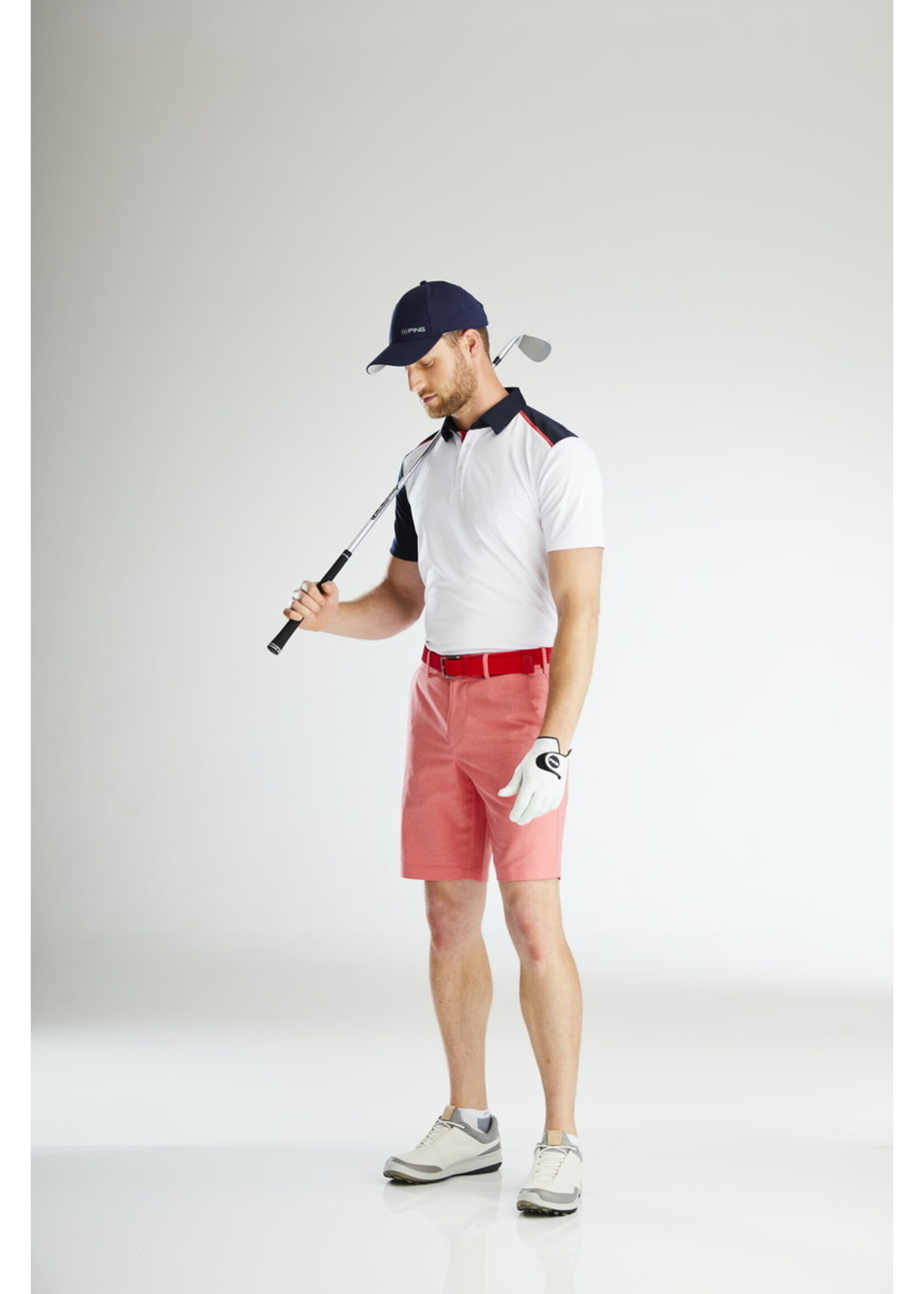 Ping PING Mack Polo - White/Navy Multi