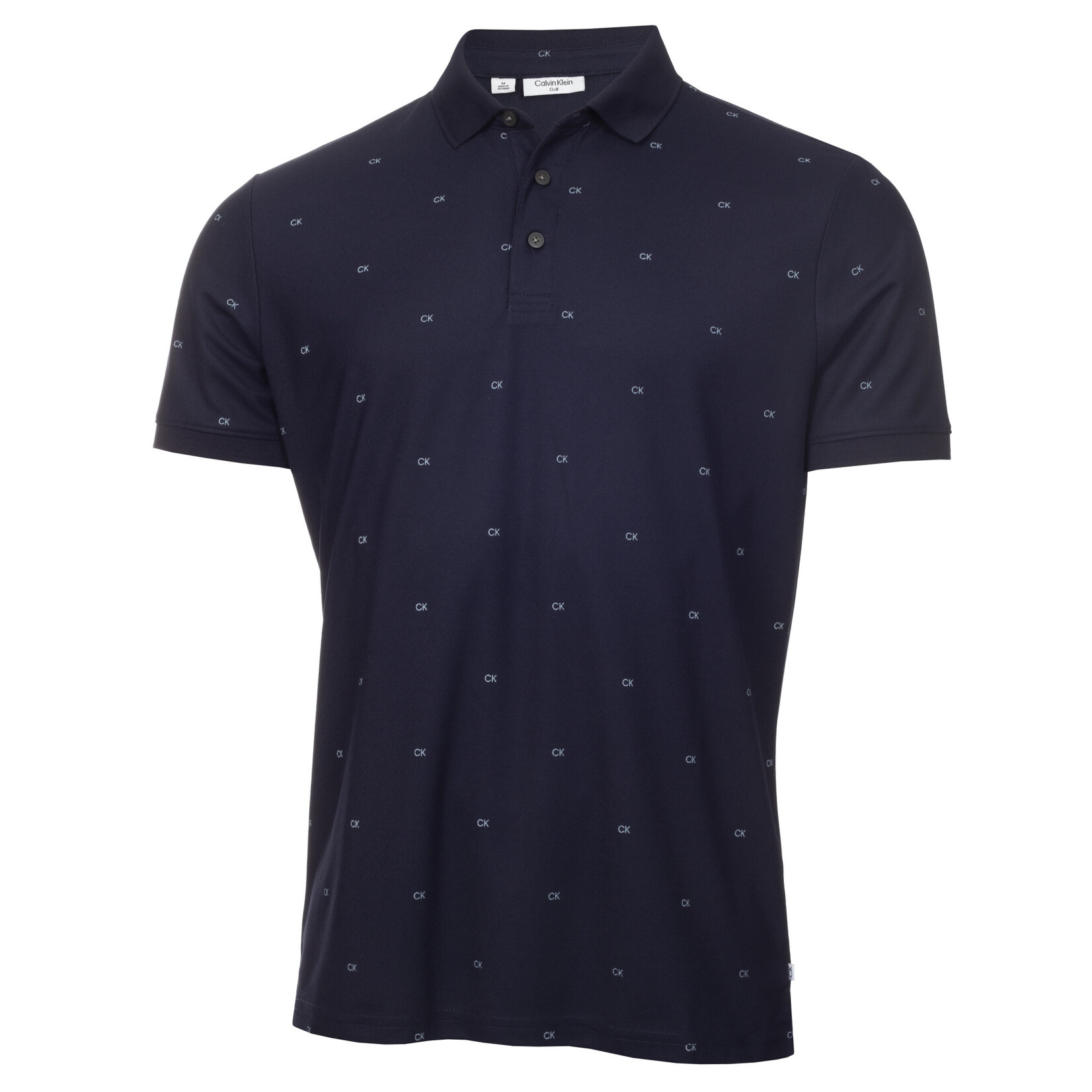 Calvin Klein Calvin Klein New Monogram Pique Polo - Navy/Artic Ice M