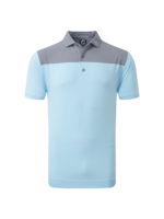 Footjoy Footjoy End on End Block Polo - White/Blue/Navy M