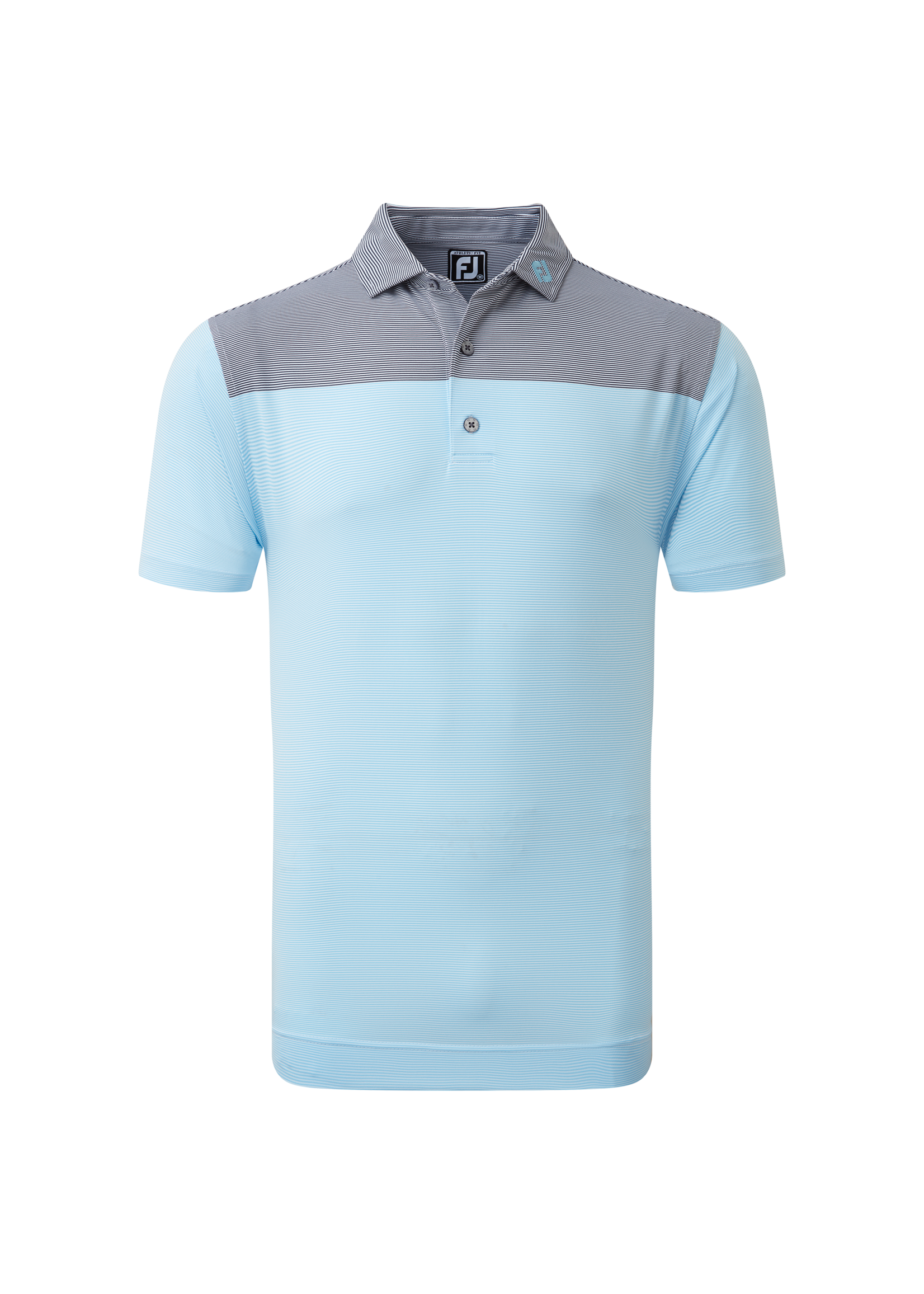 Footjoy Footjoy End on End Block Polo - White/Blue/Navy M