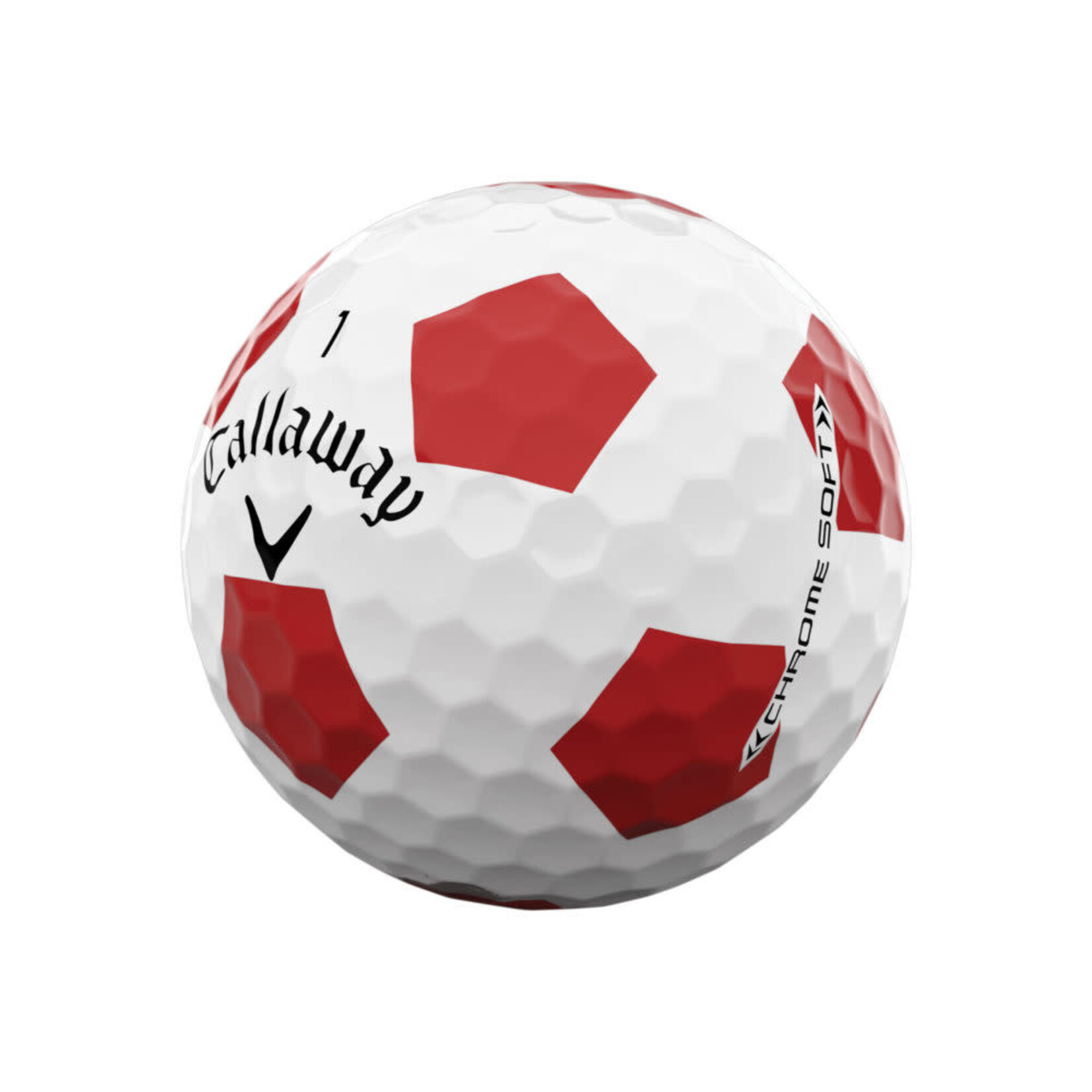 Callaway Chrome Soft Truvis - White Red