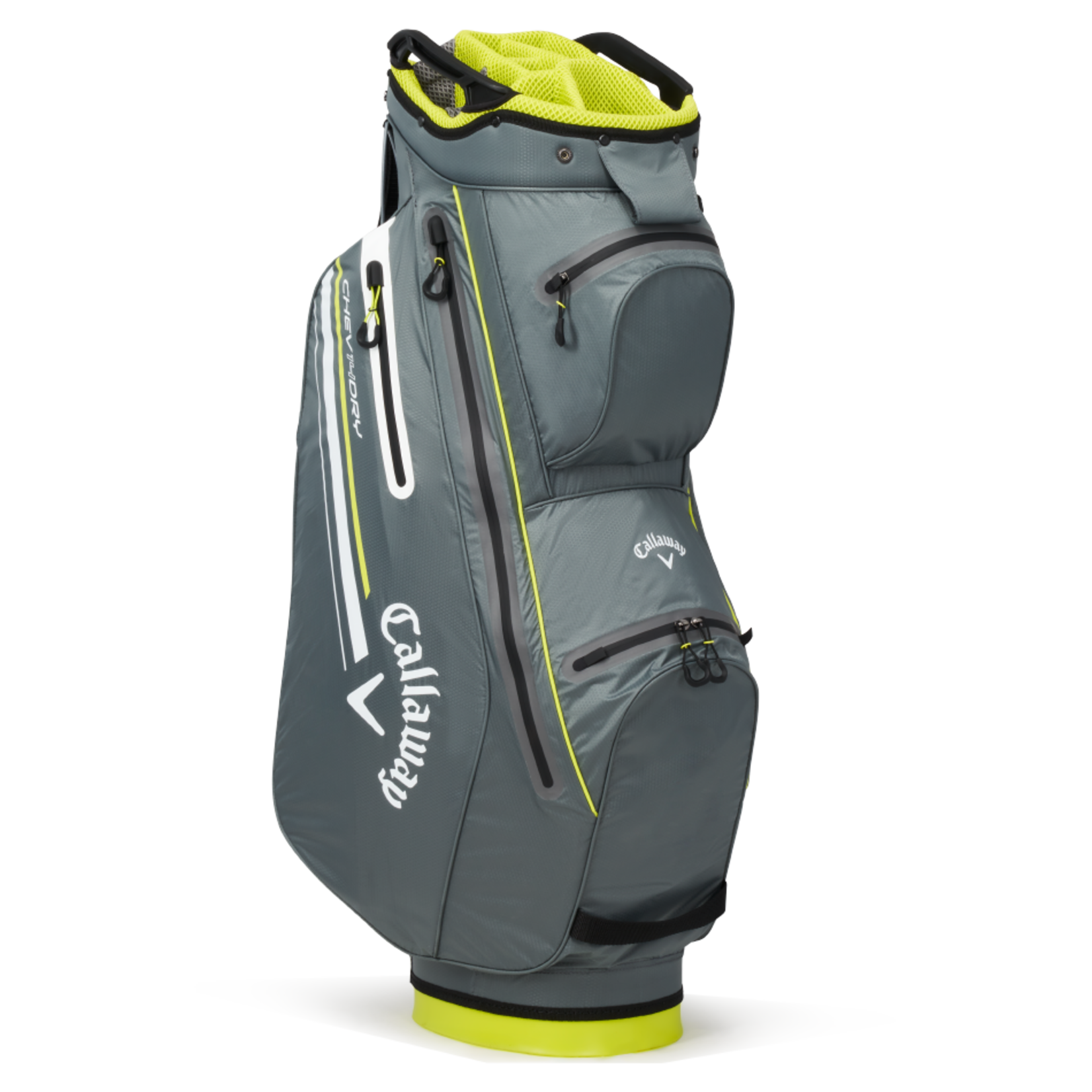 Callaway Callaway Cartbag Chev Dry 14 - Charcoal/Flo Yellow