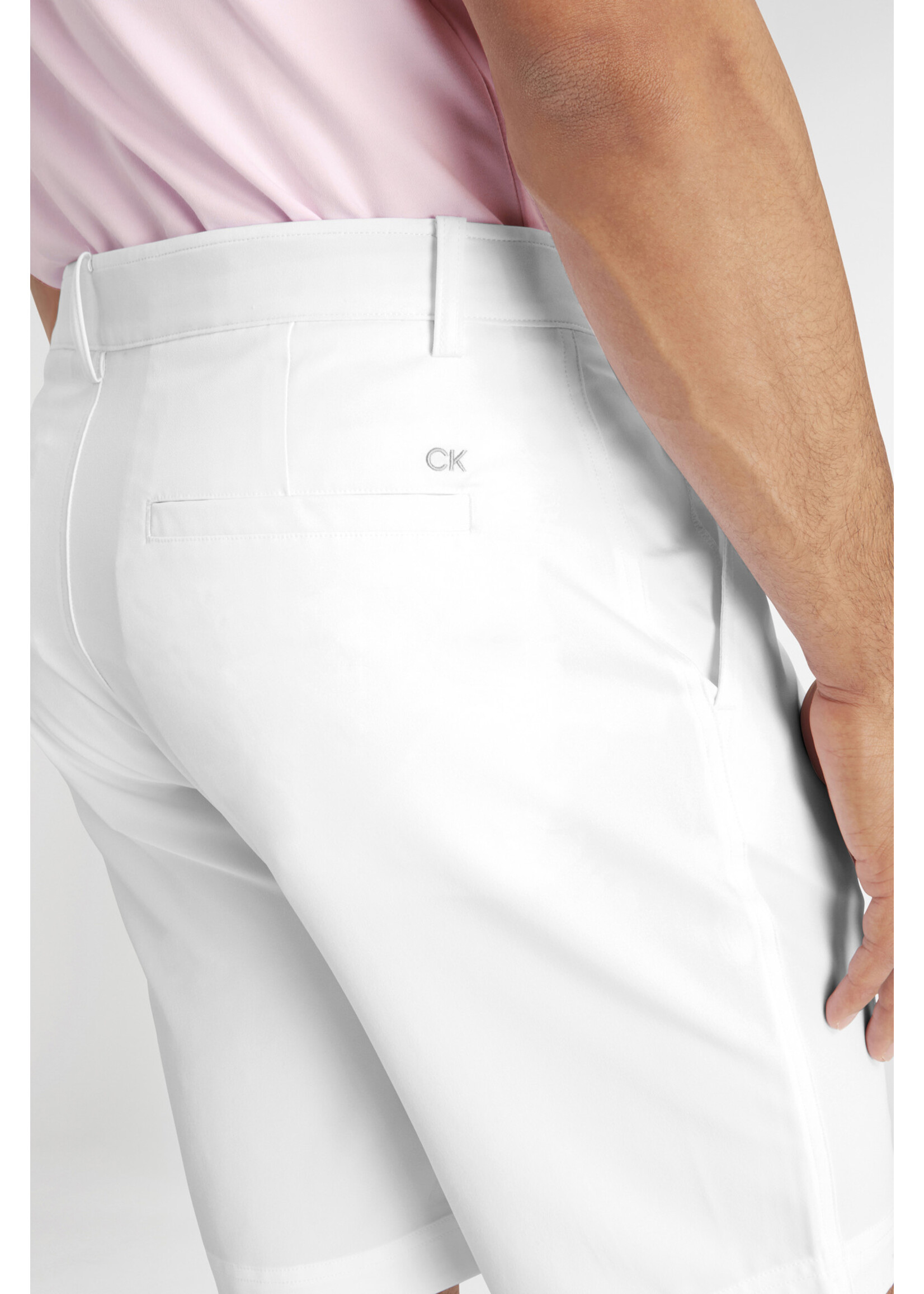Calvin Klein Calvin Klein Bullet Regular Fit Stretch Short - White