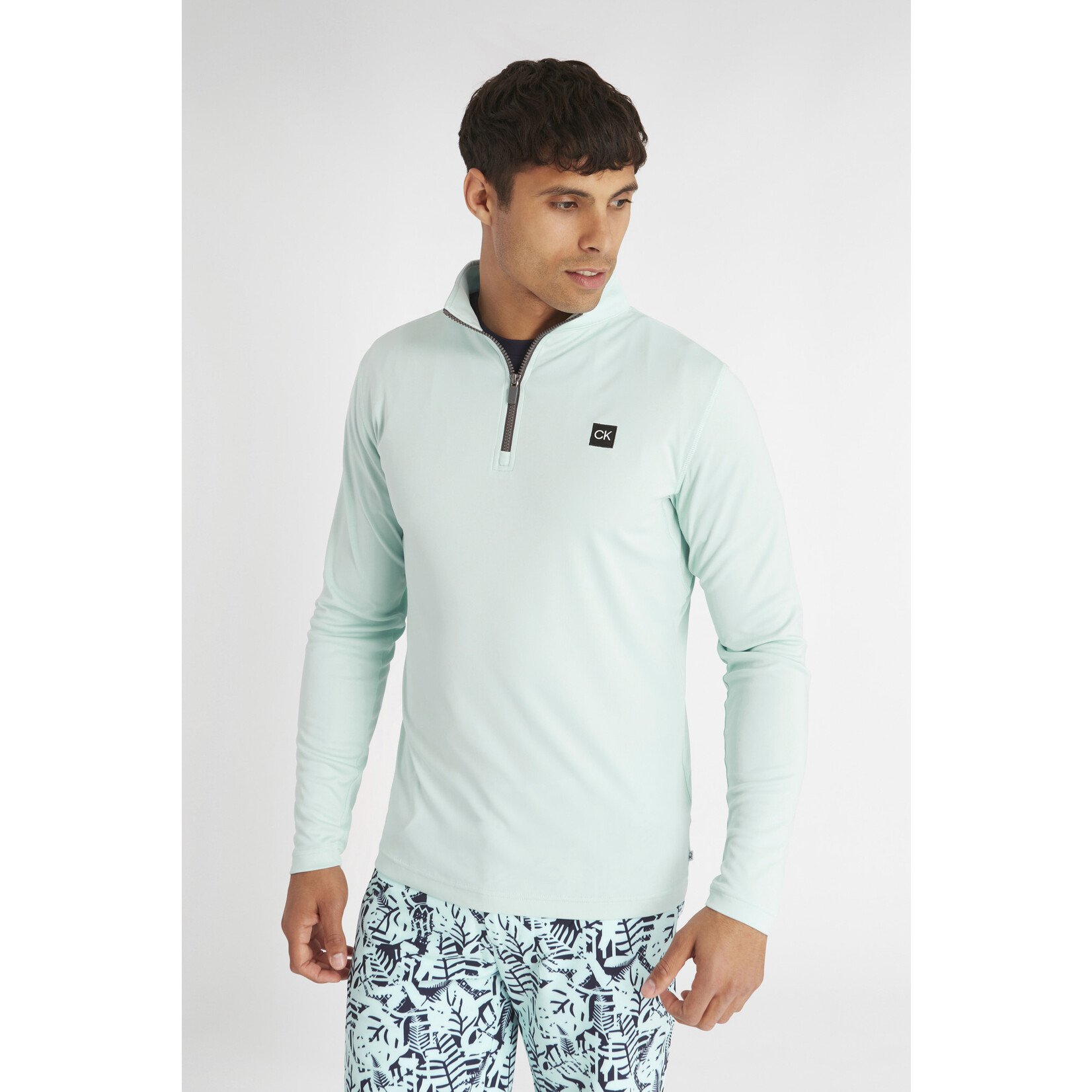 Calvin Klein Calvin Klein Westgate Half Zip - Aqua