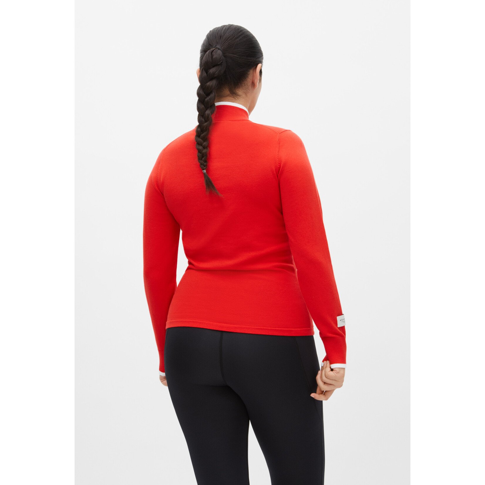 Rohnisch Rohnisch Knitted Half Zip - Flame Scarlet