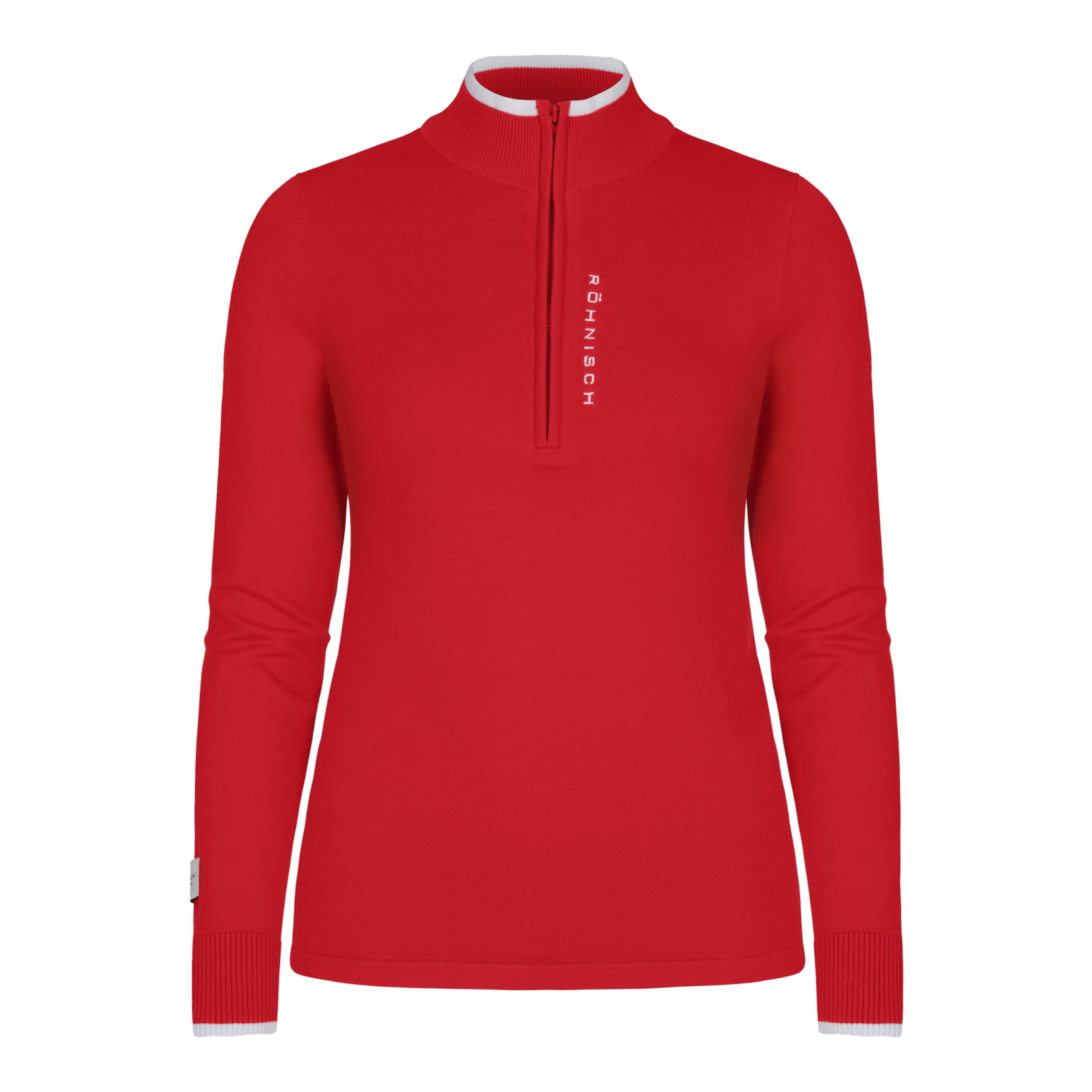 Rohnisch Rohnisch Knitted Half Zip - Flame Scarlet